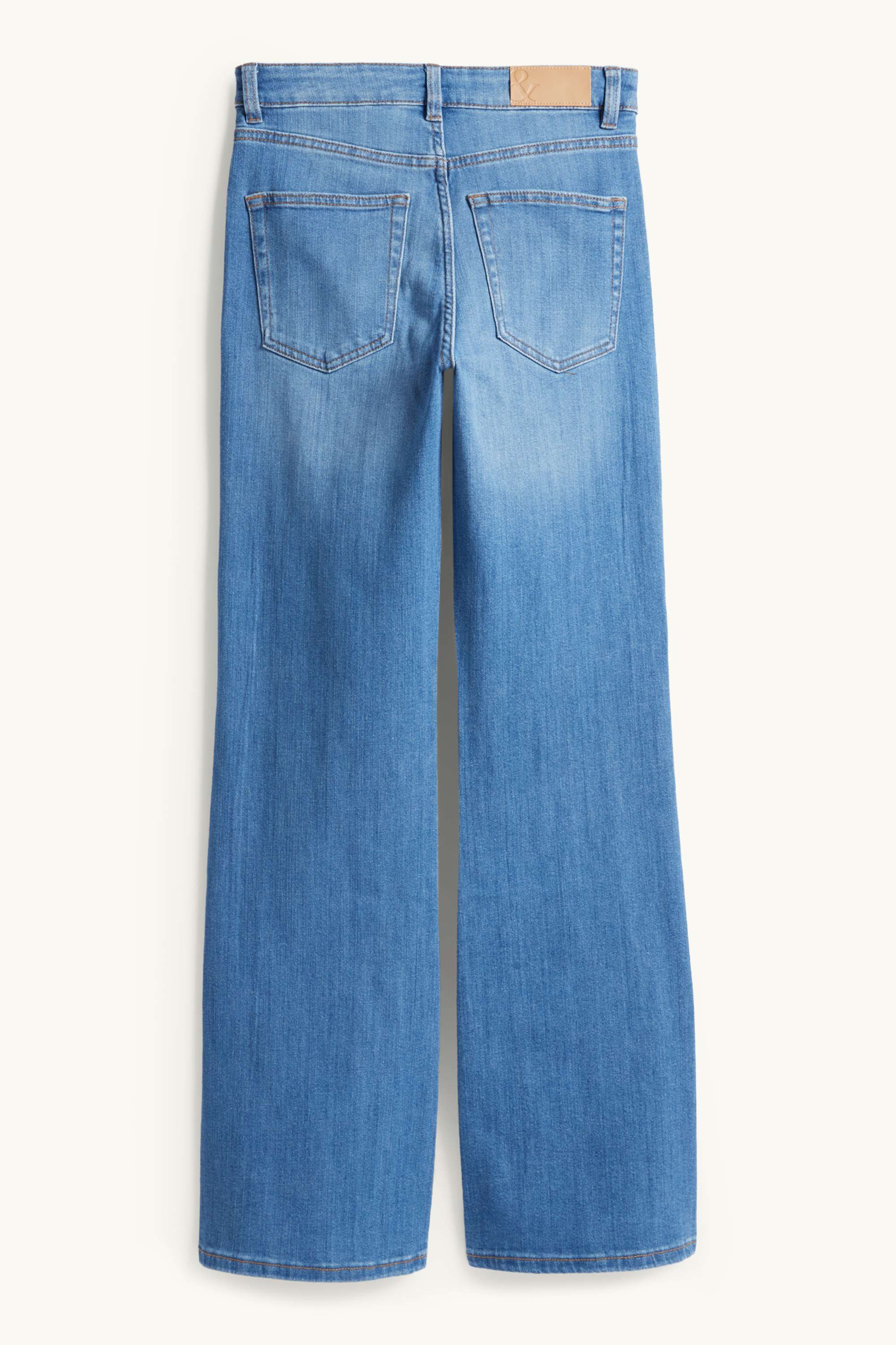 Flared jeans - mid-rise waist blue