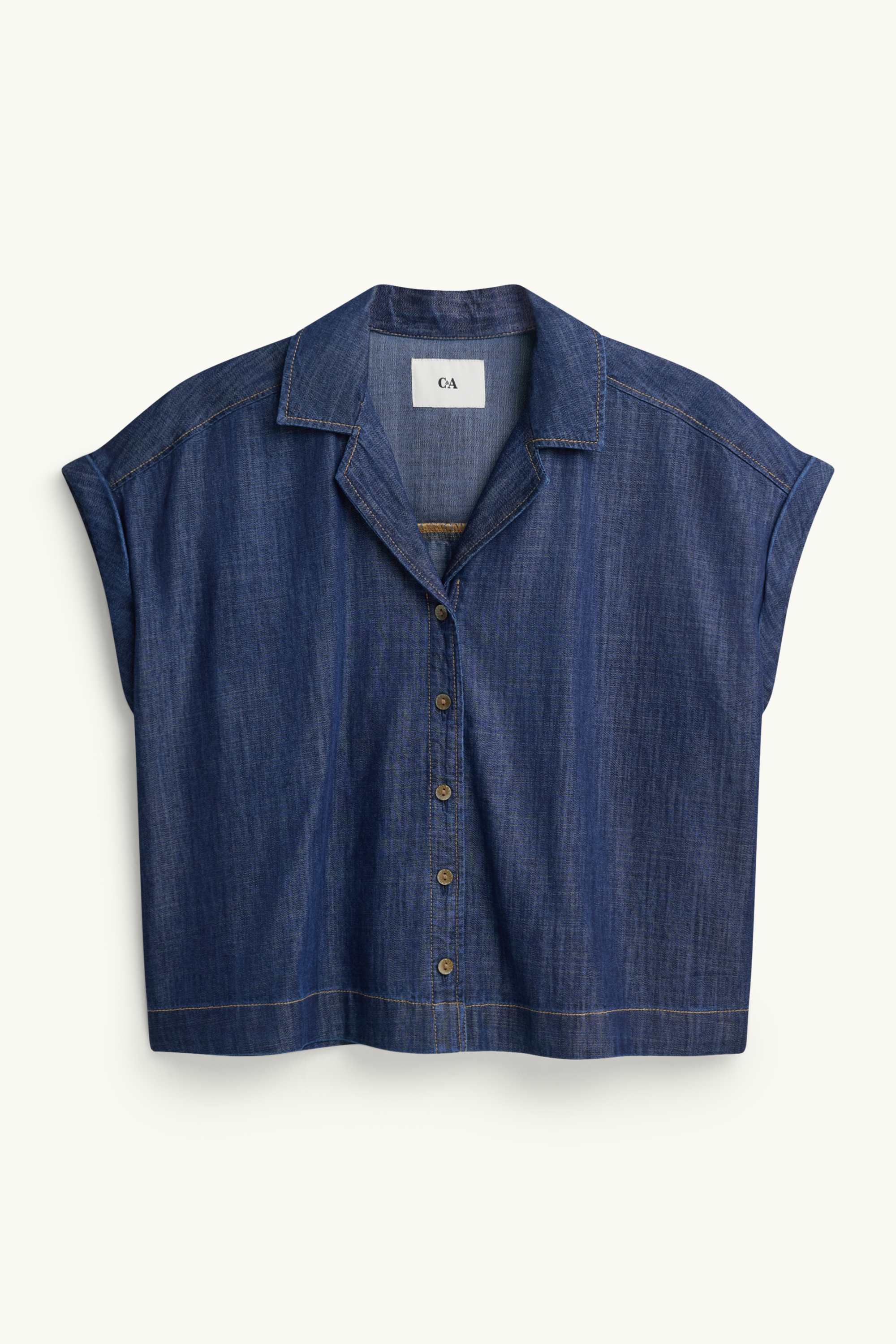 Denim blouse denim-dark blue