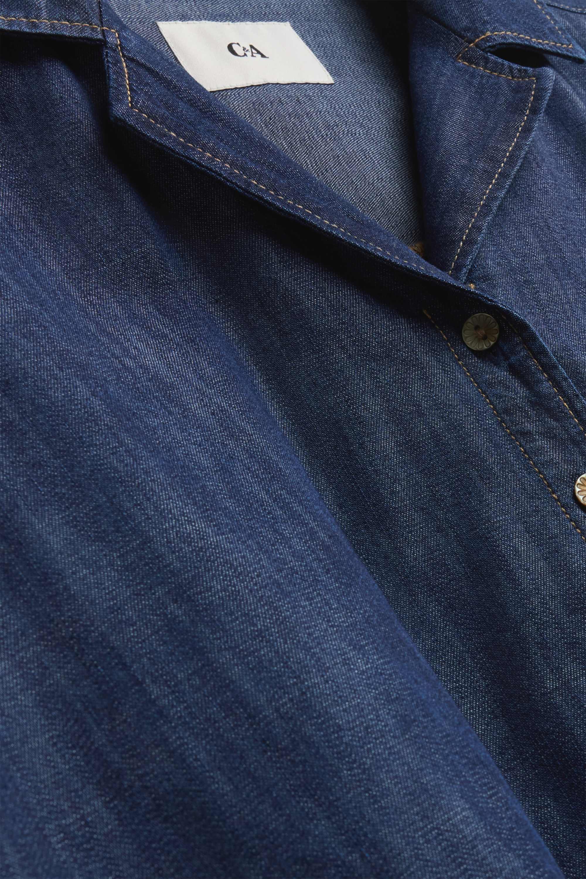 Denim blouse denim-dark blue