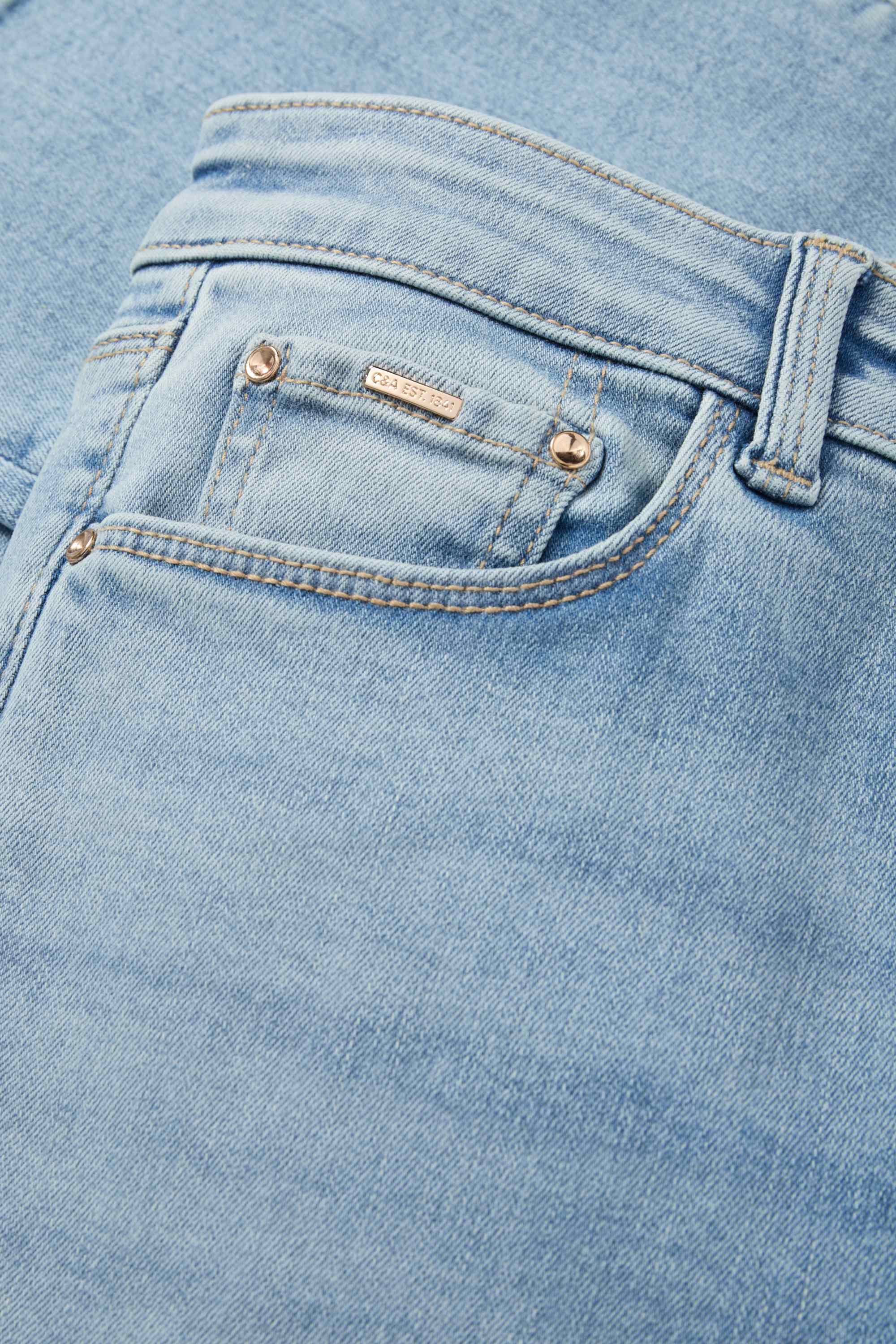 Bootcut jeans - mid-rise waist - shaping jeans - LYCRA® denim-light blue
