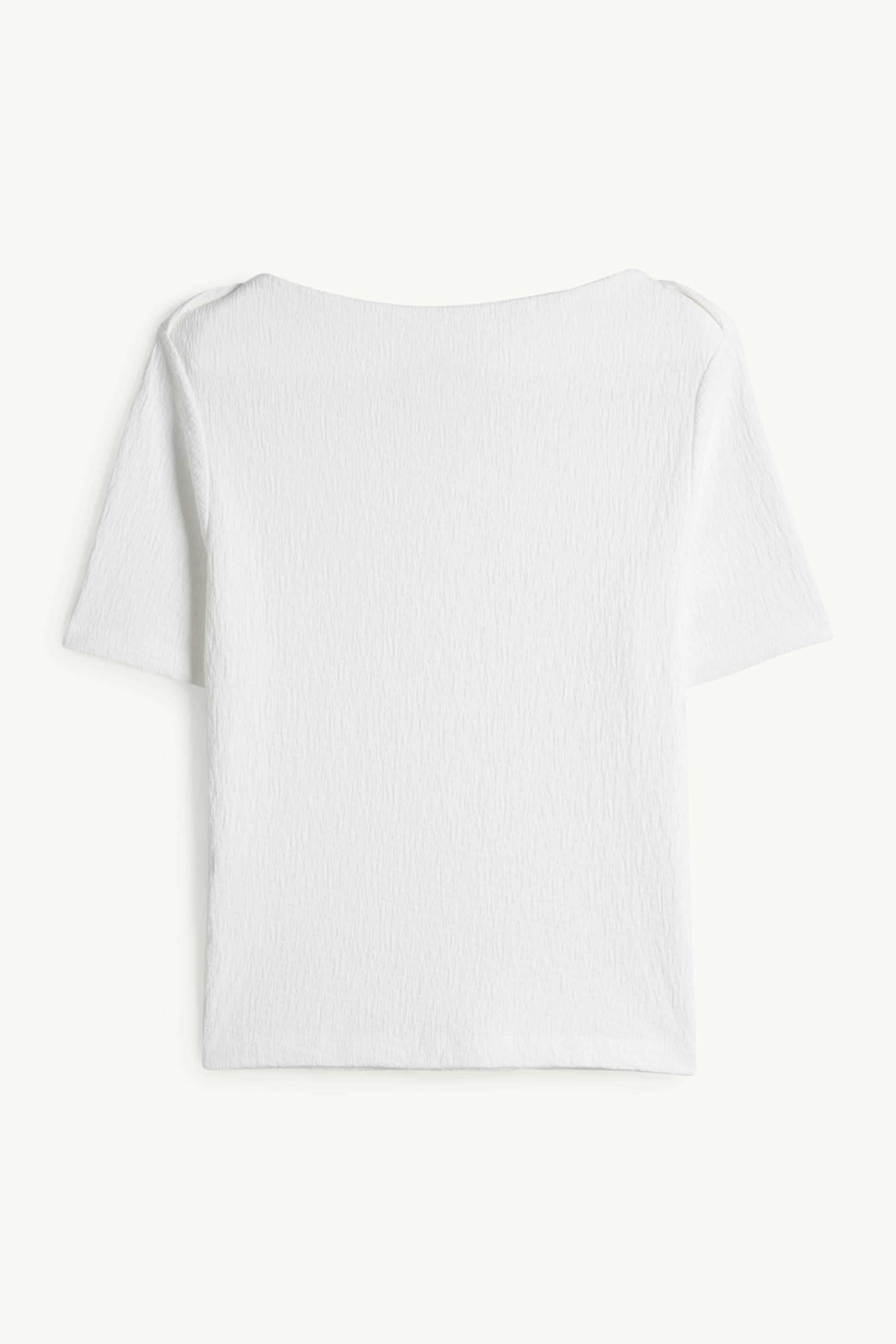 T-shirt - regular fit - textured white