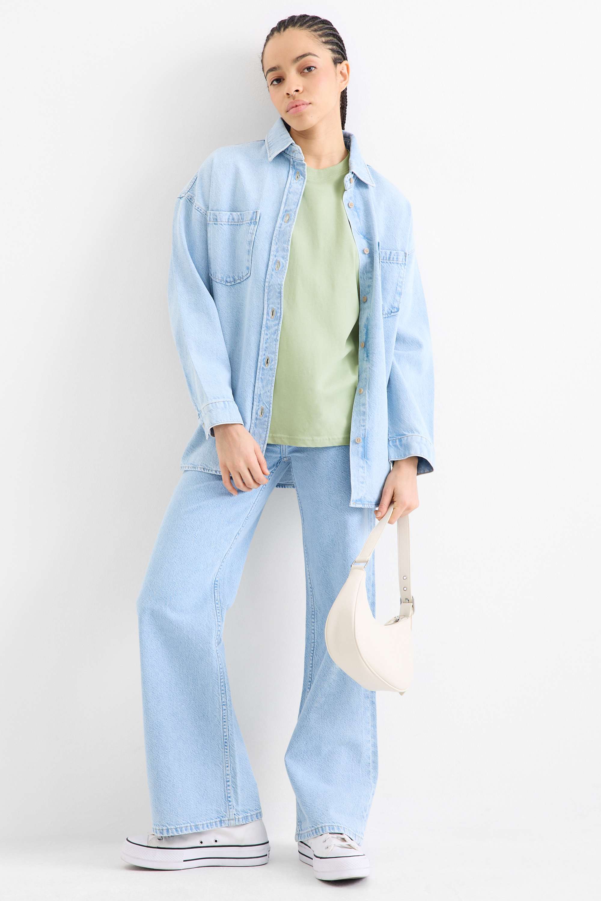 T-shirt - oversized light green