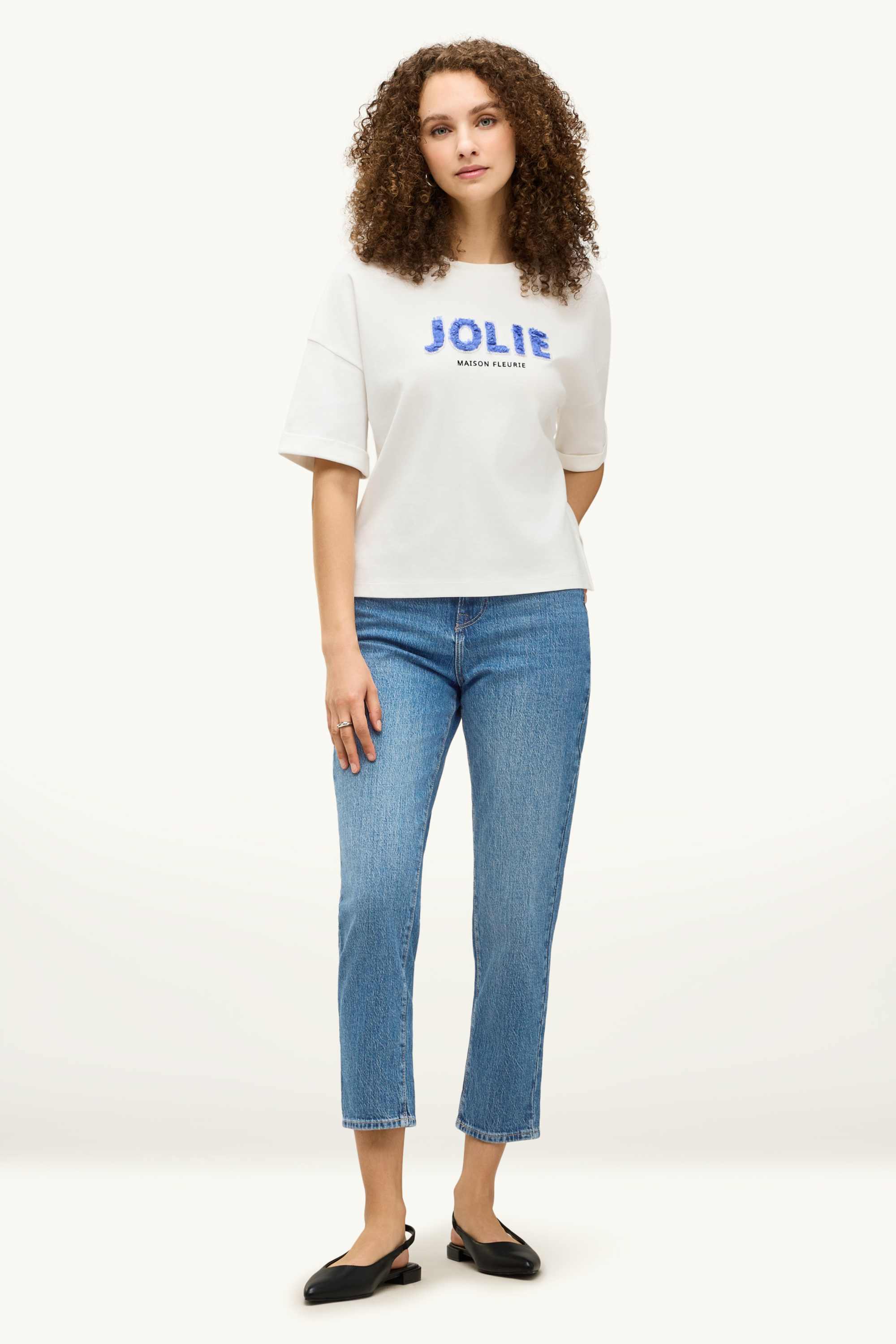 Mom jeans - high waist - LYCRA® blue denim