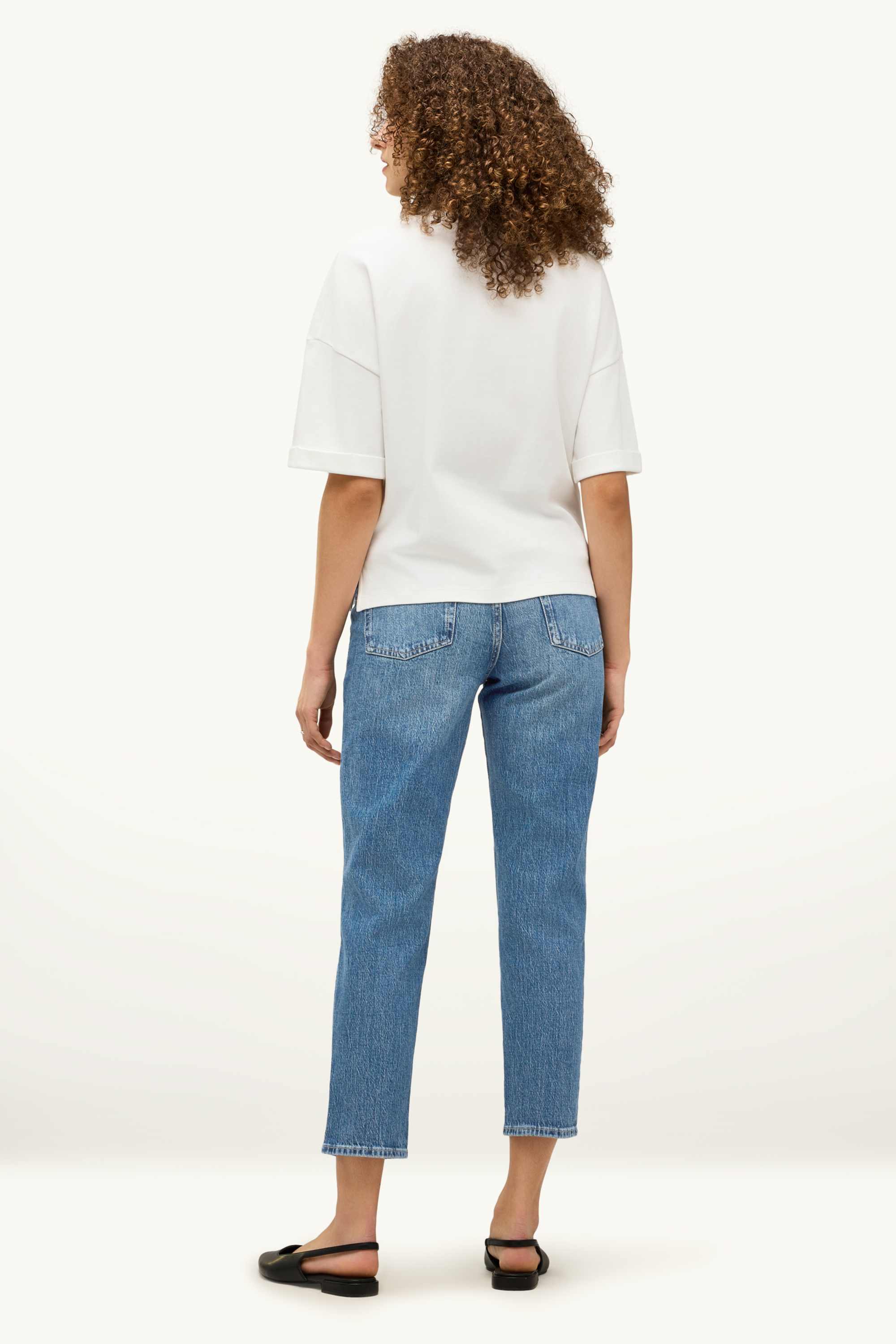 Mom jeans - high waist - LYCRA® blue denim