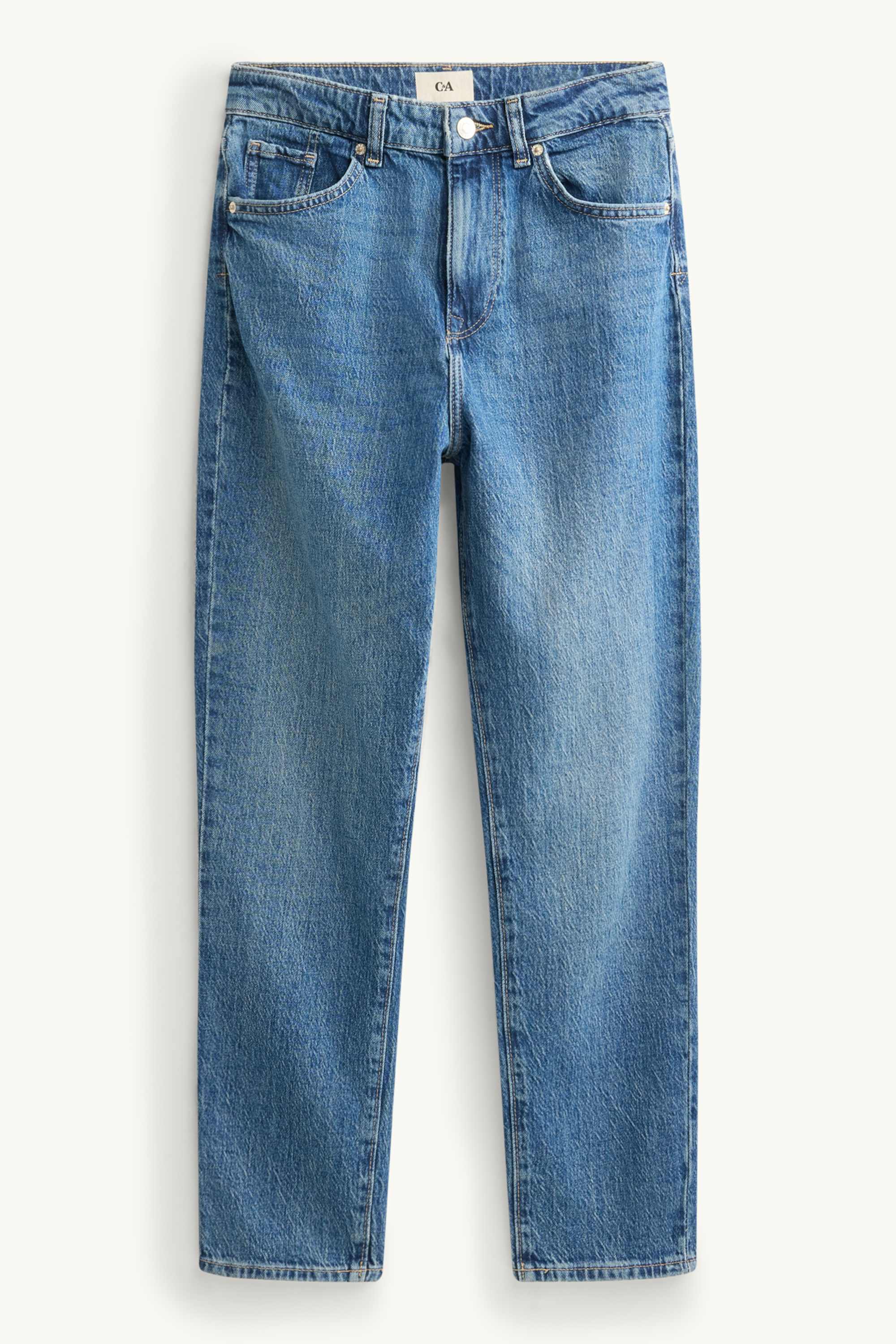 Mom jeans - high waist - LYCRA® blue denim
