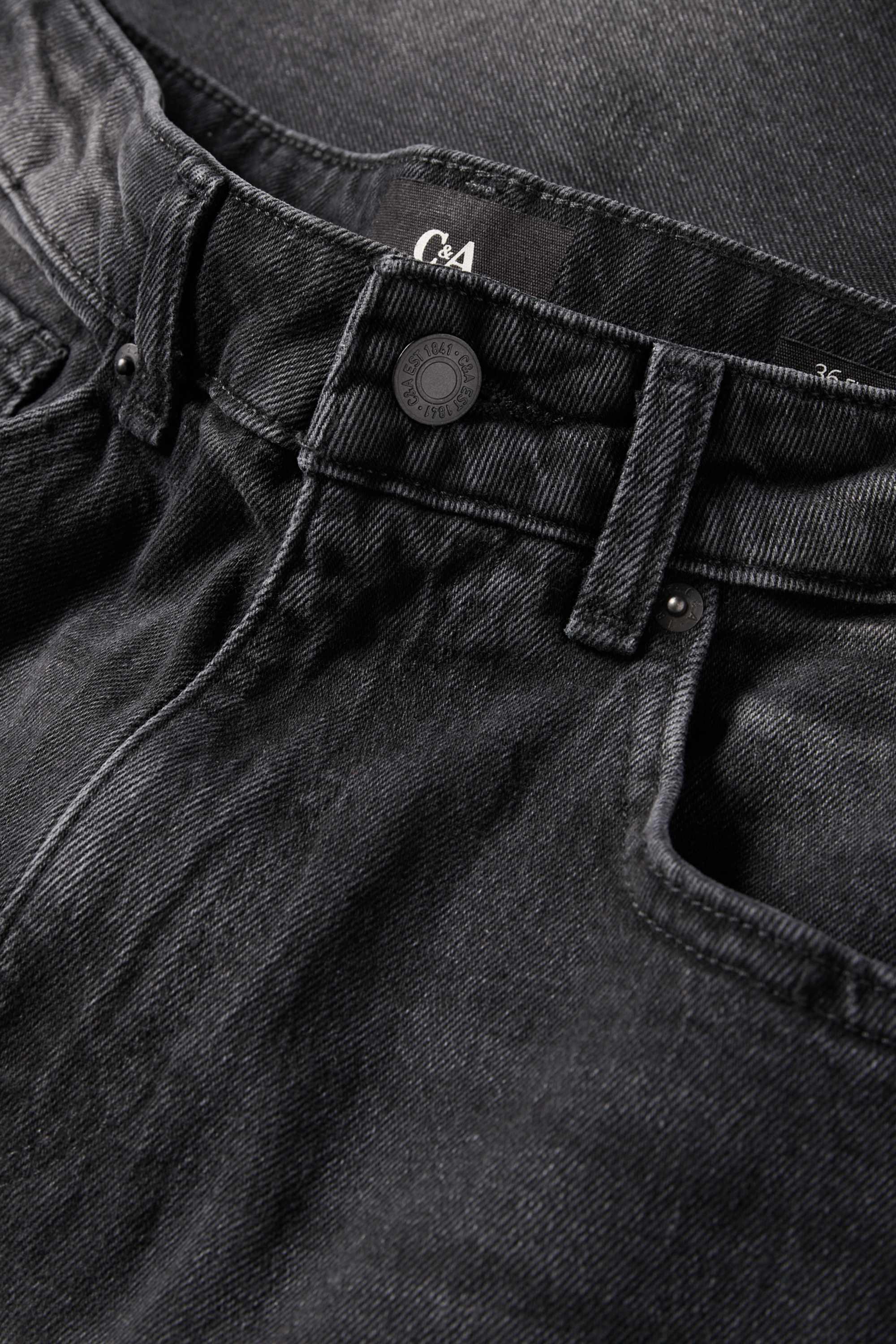 Mom jeans - high waist - LYCRA® denim-dark gray