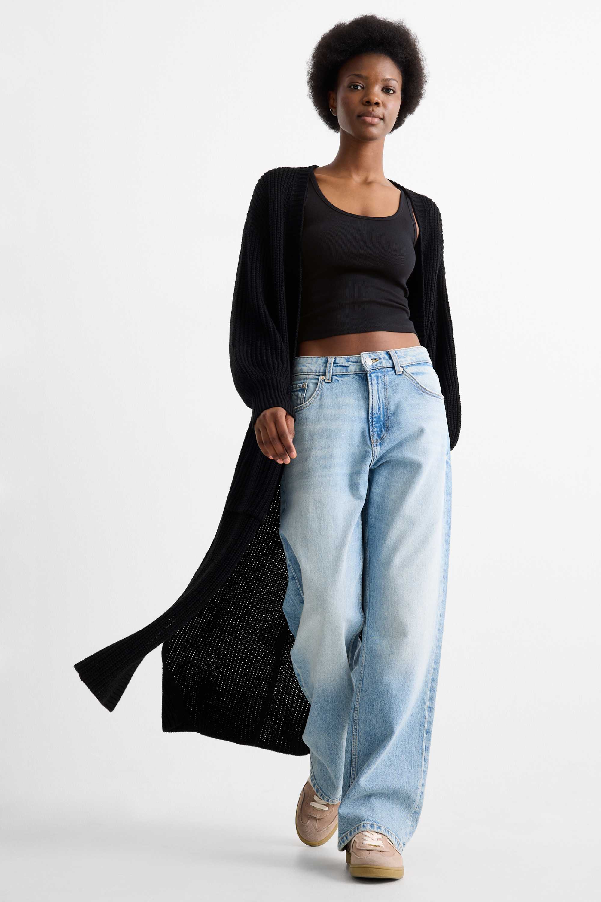 Top - ribbed black