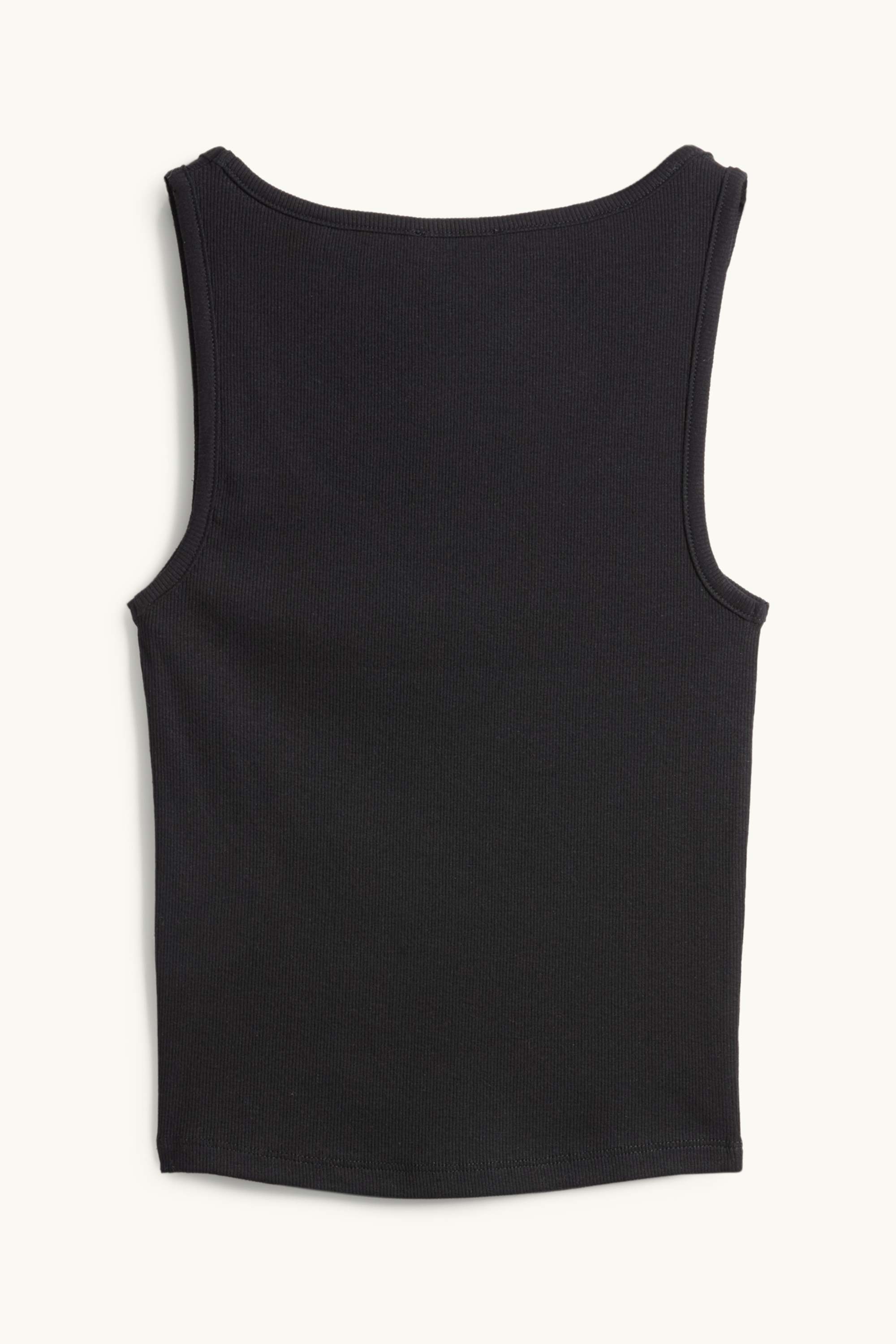 Top - ribbed black