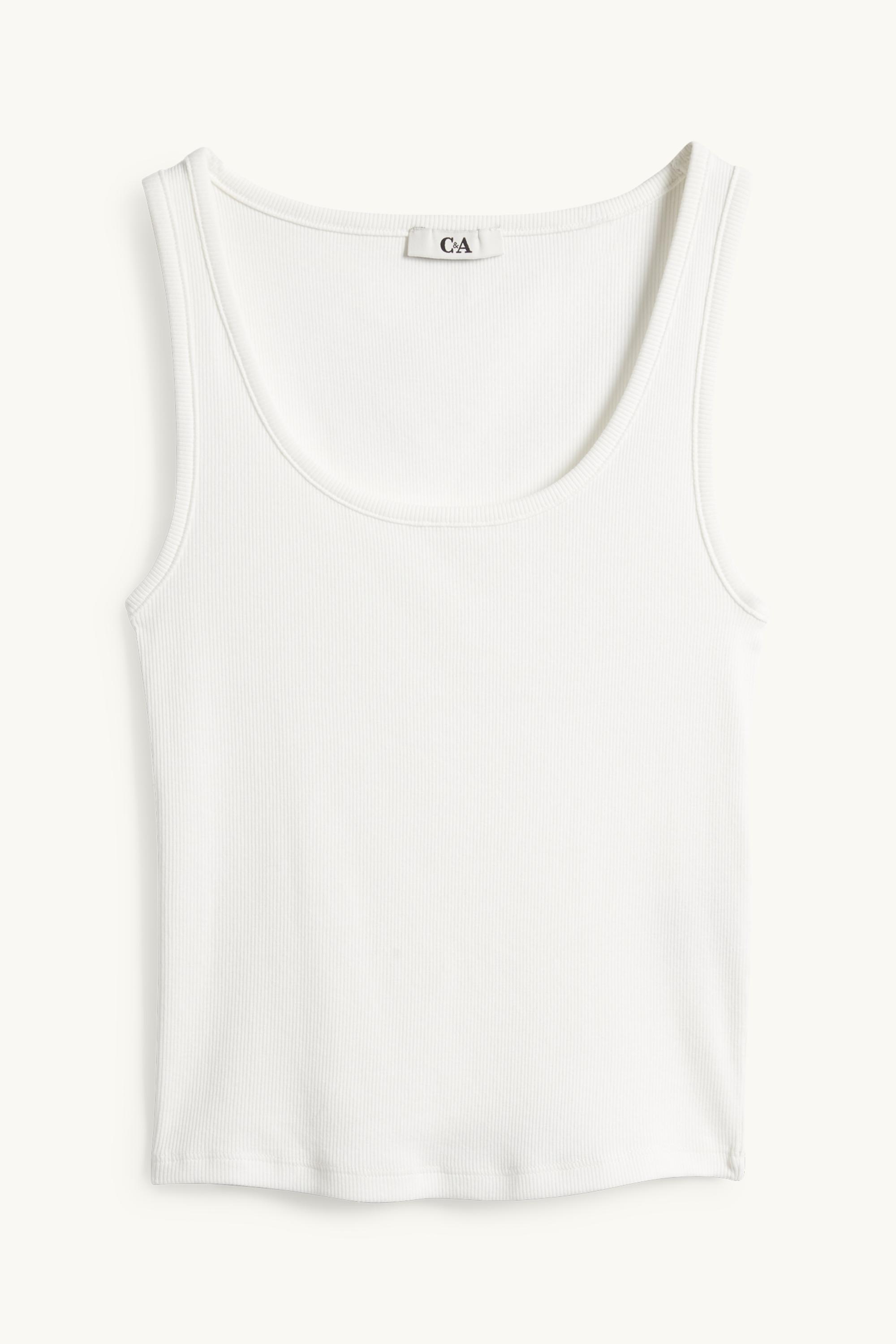 Top - ribbed white