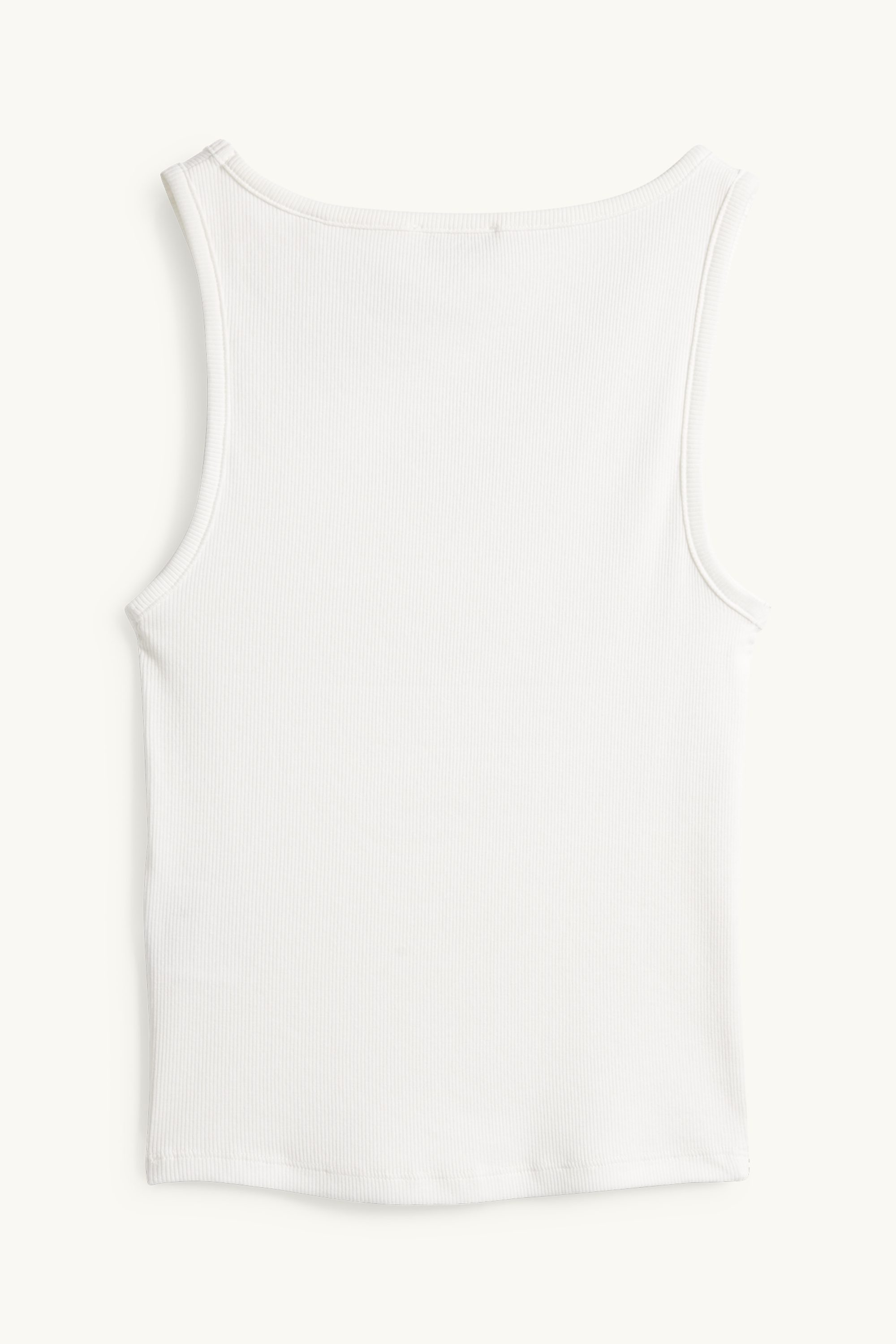 Top - ribbed white
