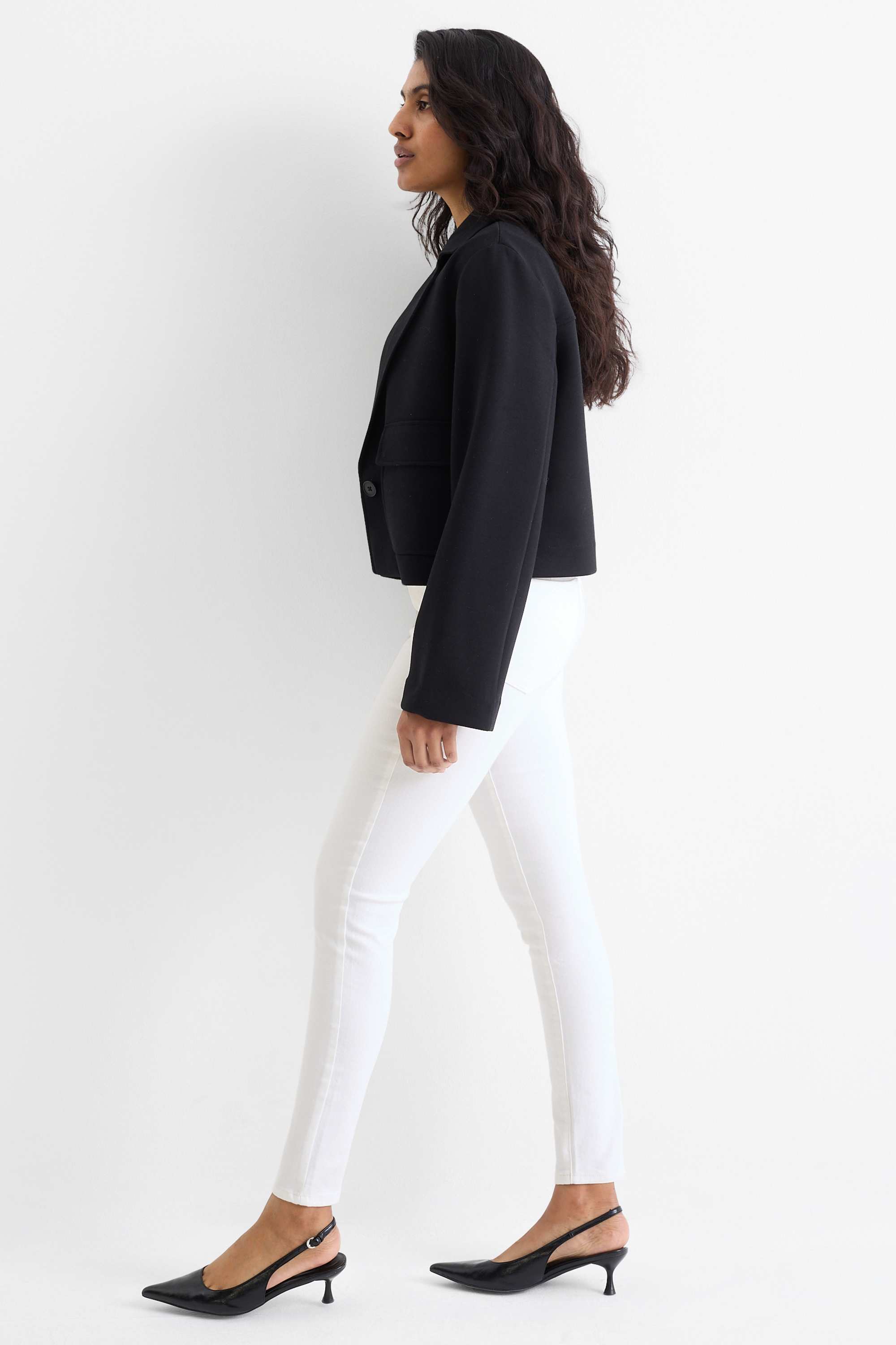 Jegging jeans - high waist white