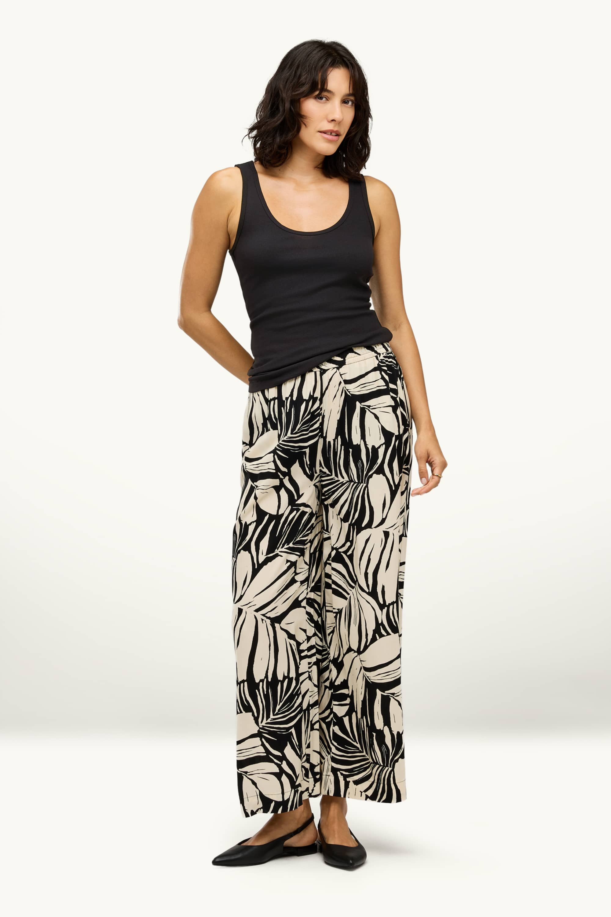 Top - ribbed black