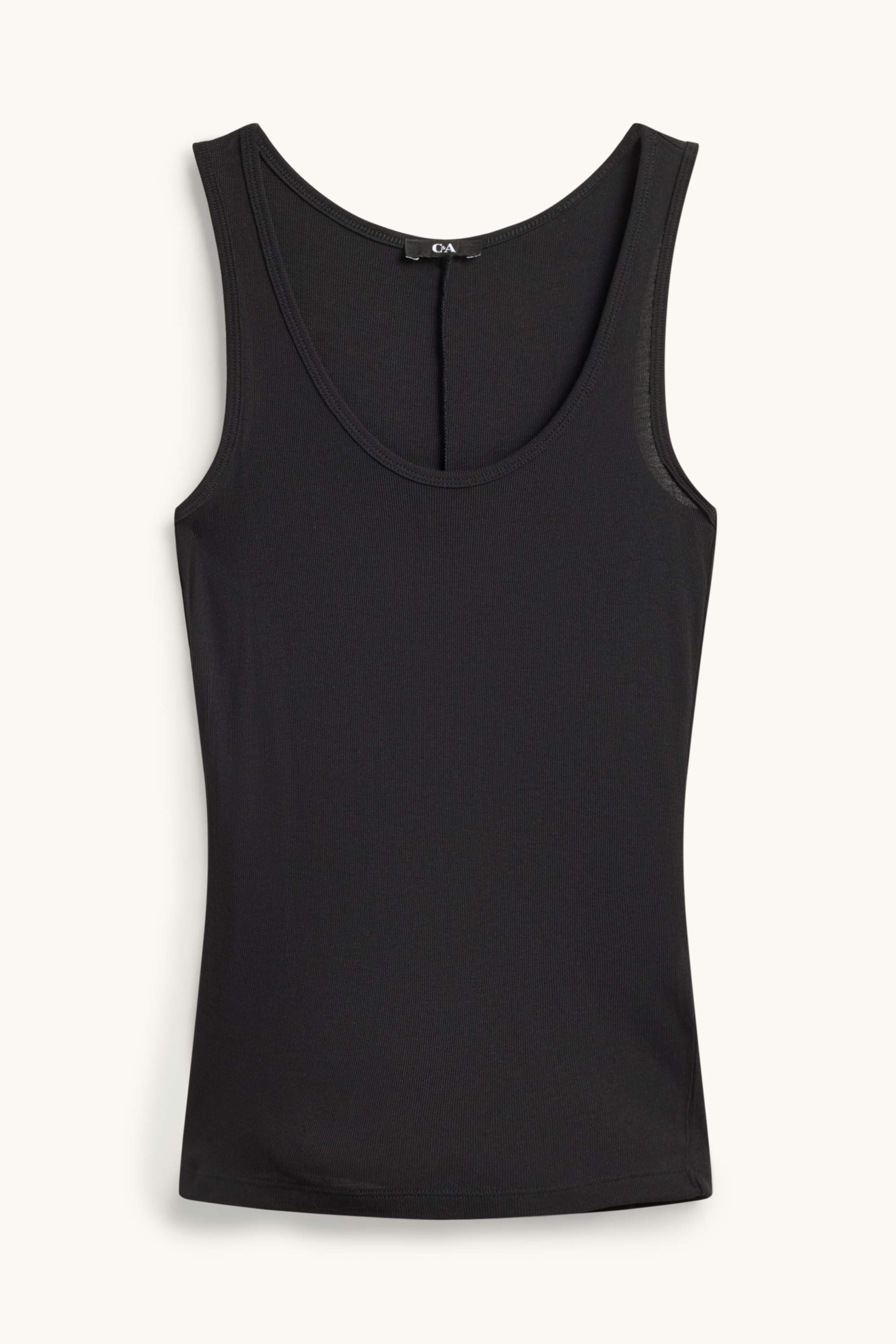 Top - ribbed black