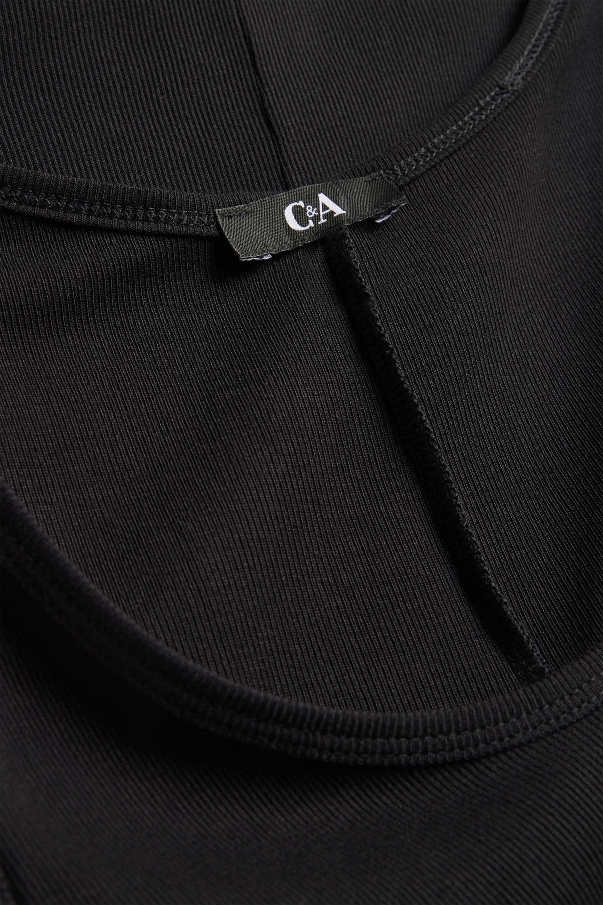 Top - ribbed black
