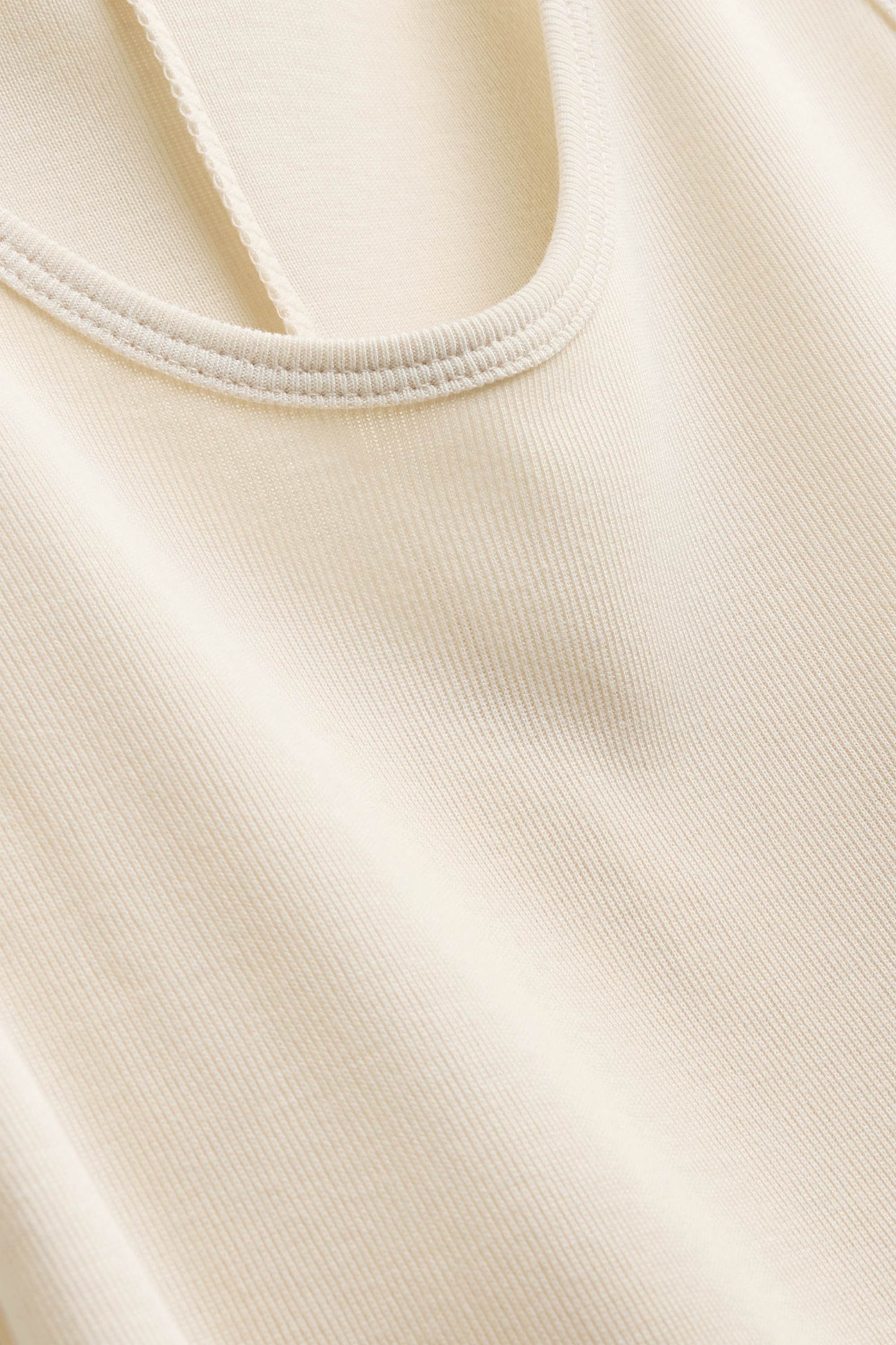 Top - ribbed white