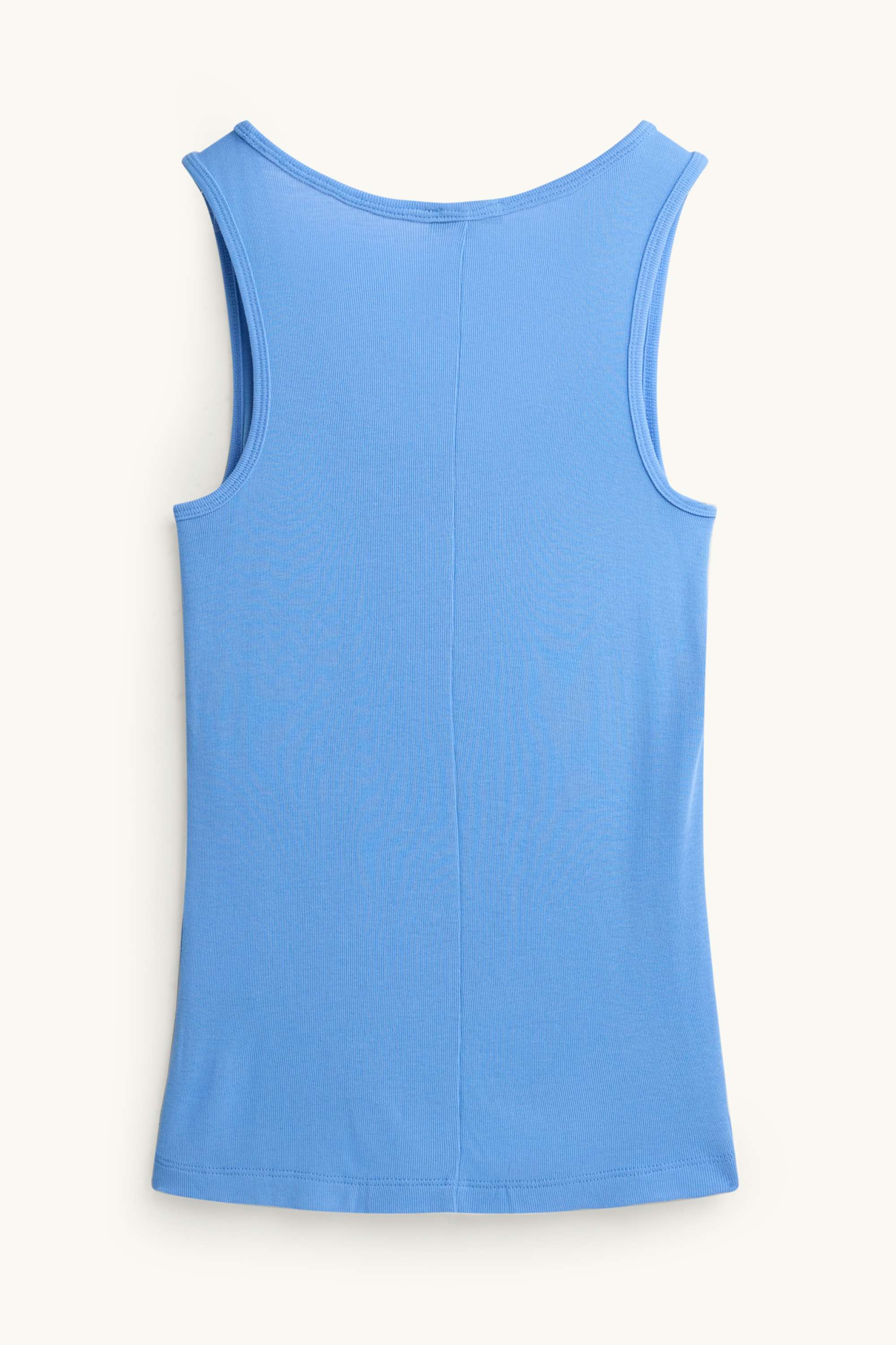 Top - ribbed blue