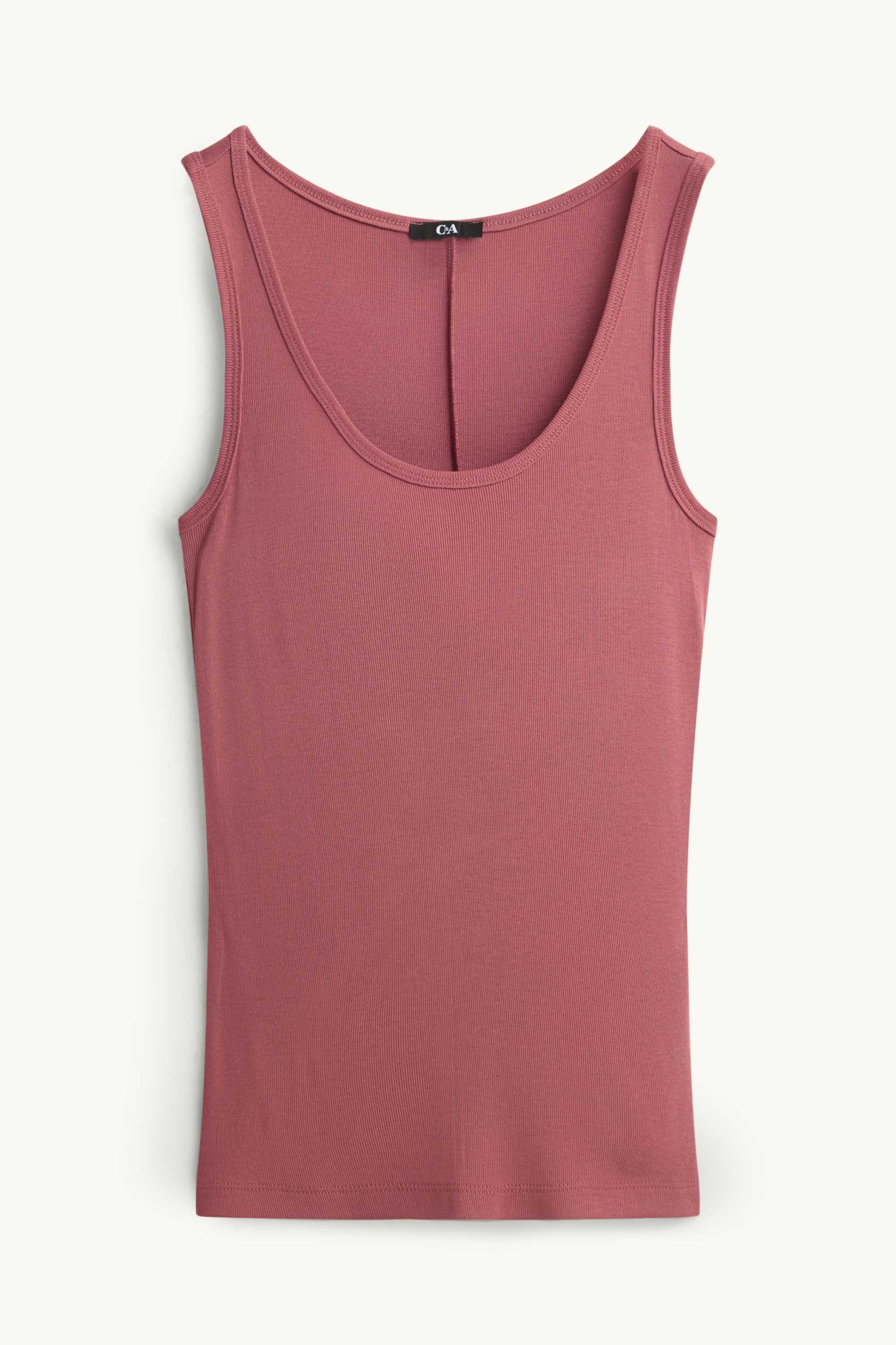 Top - ribbed red