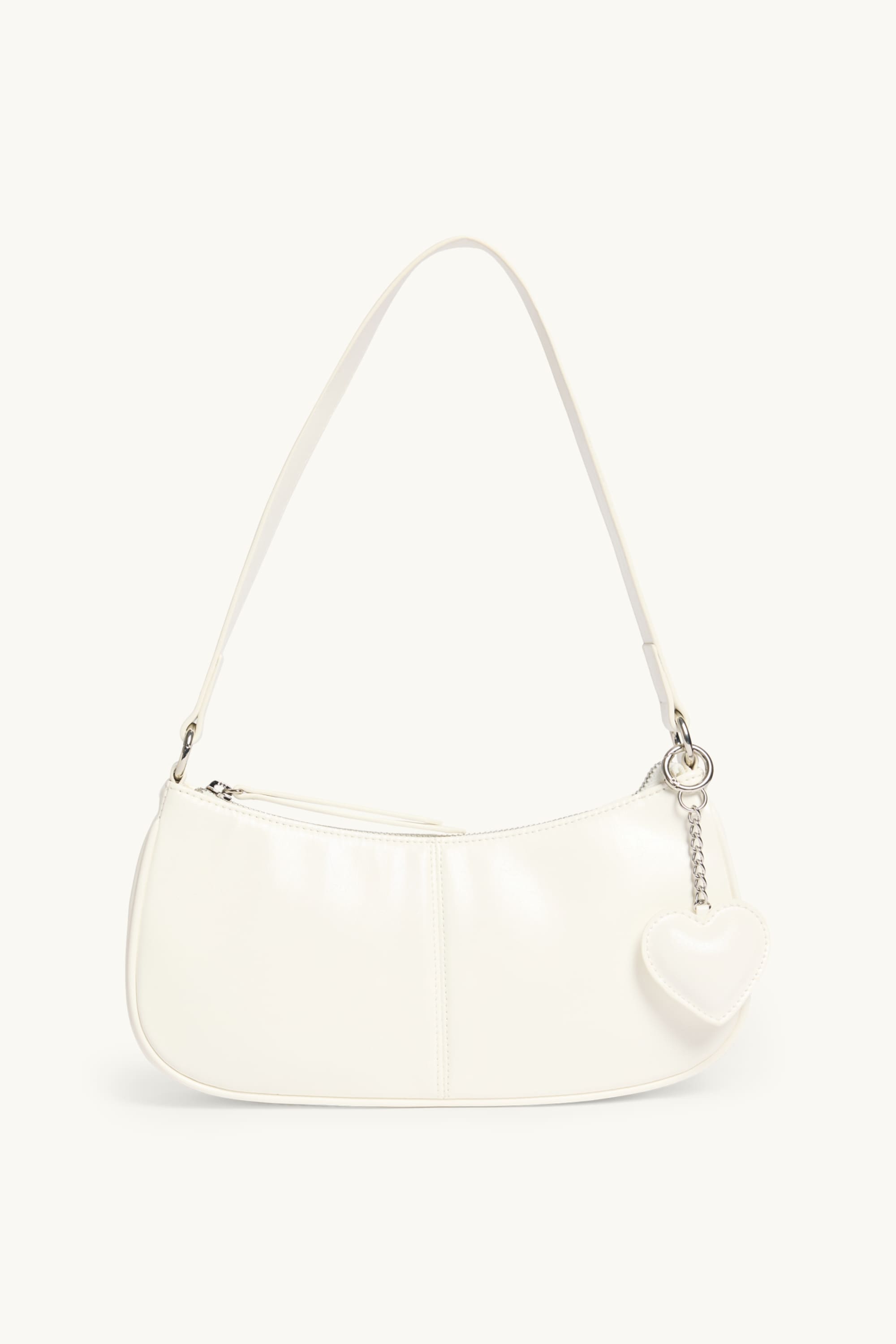 Shoulder bag - faux leather white