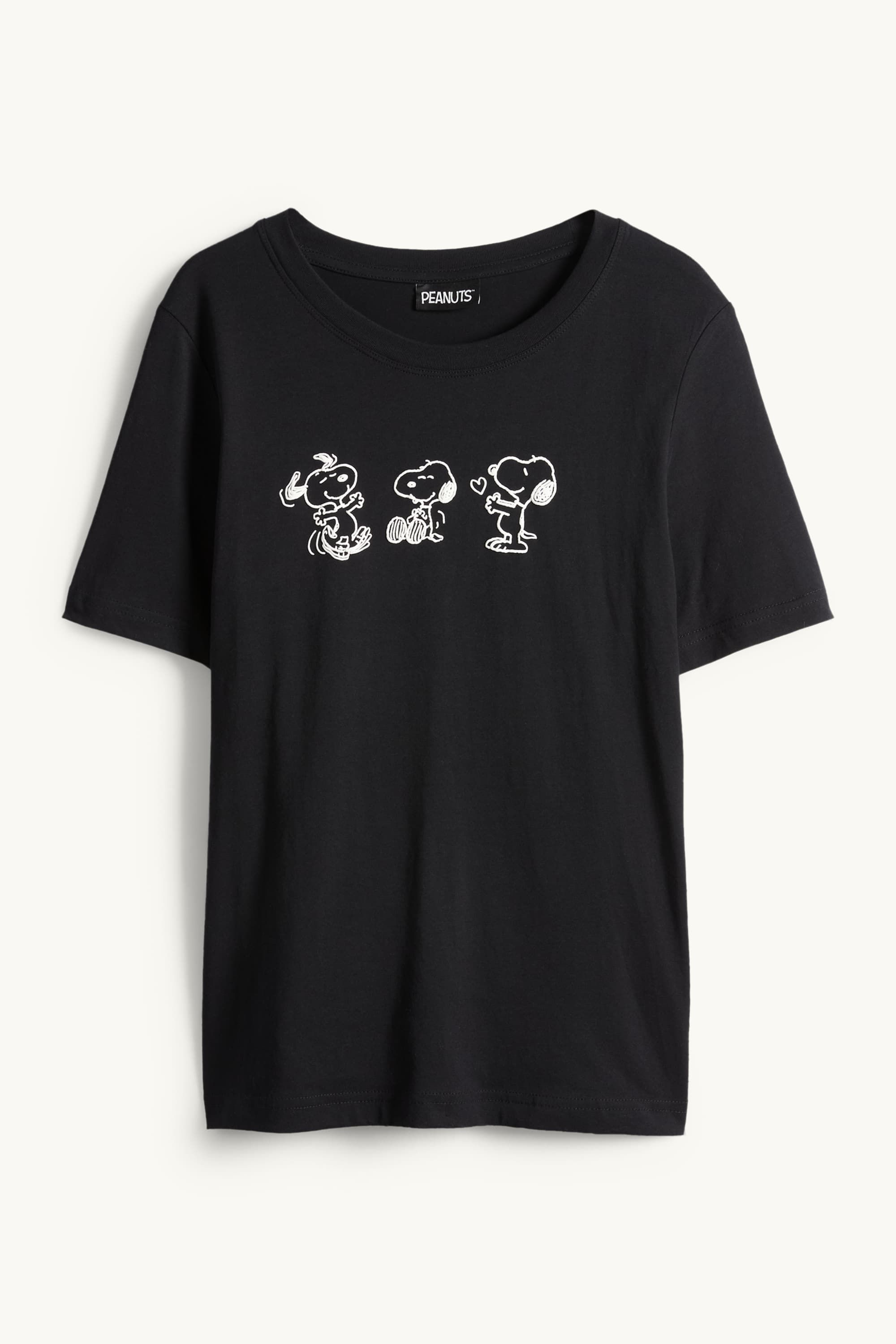 T-shirt - regular fit - Snoopy black