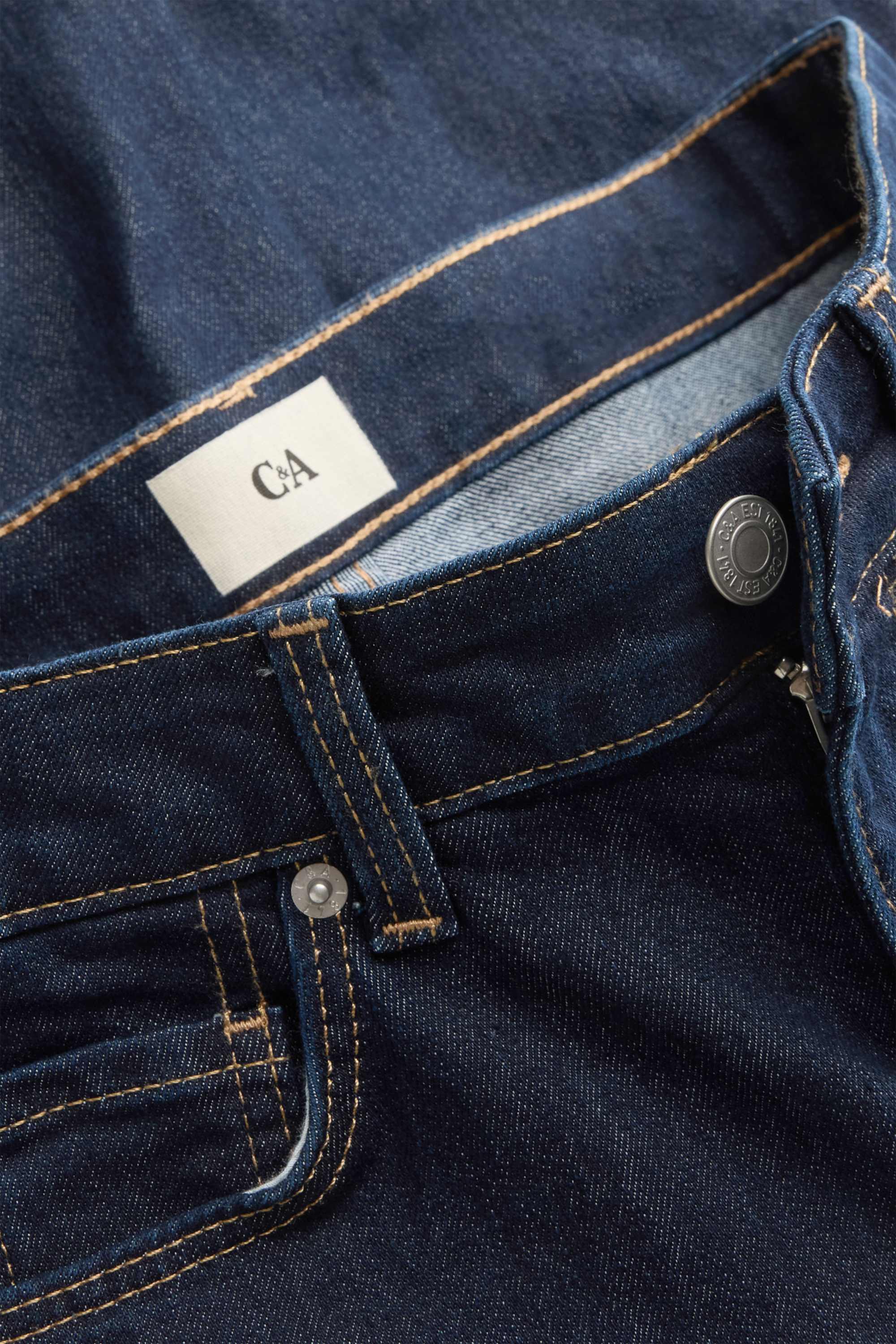 Bootcut jeans - low-rise waist denim-dark blue