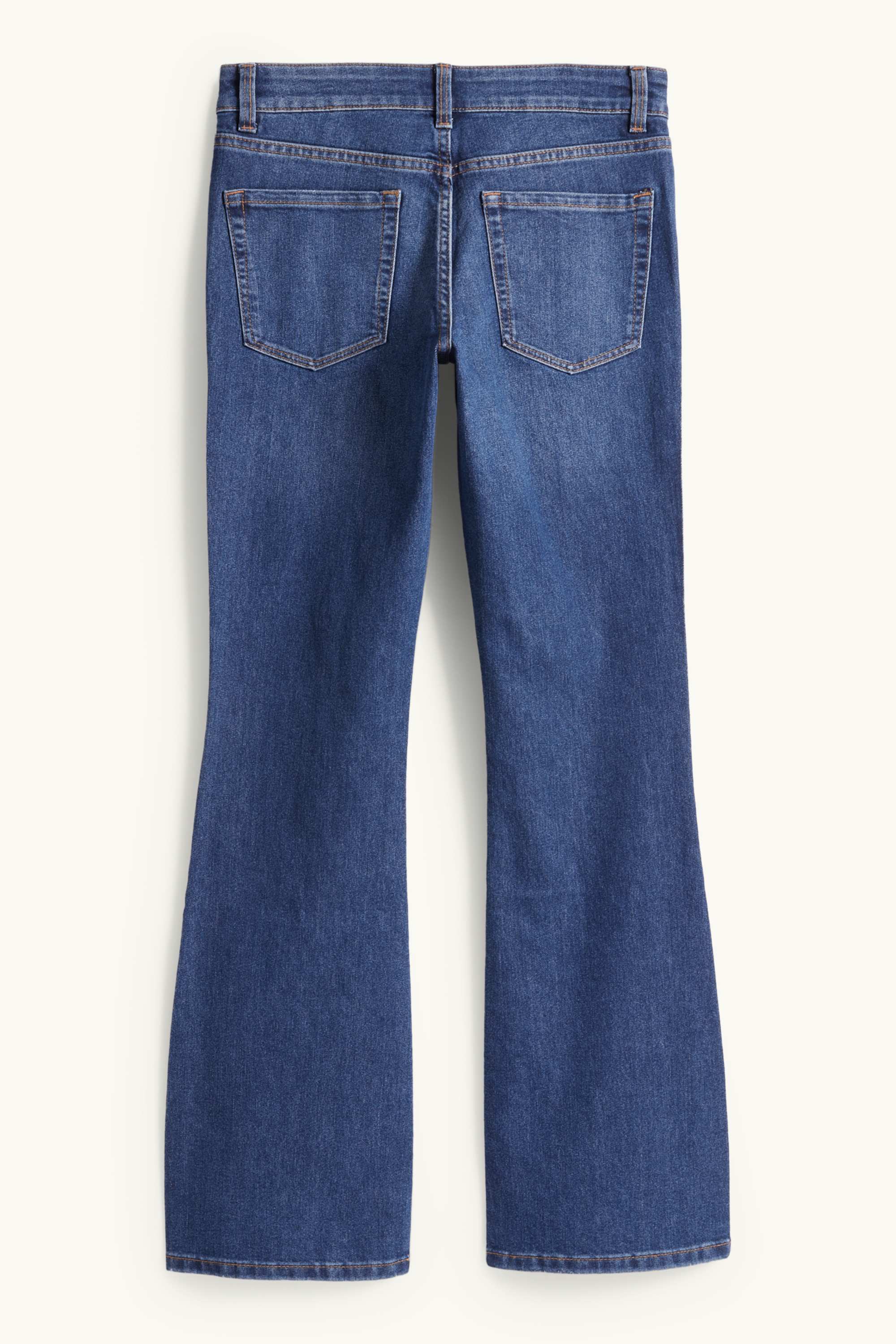 Bootcut jeans - low-rise waist blue denim