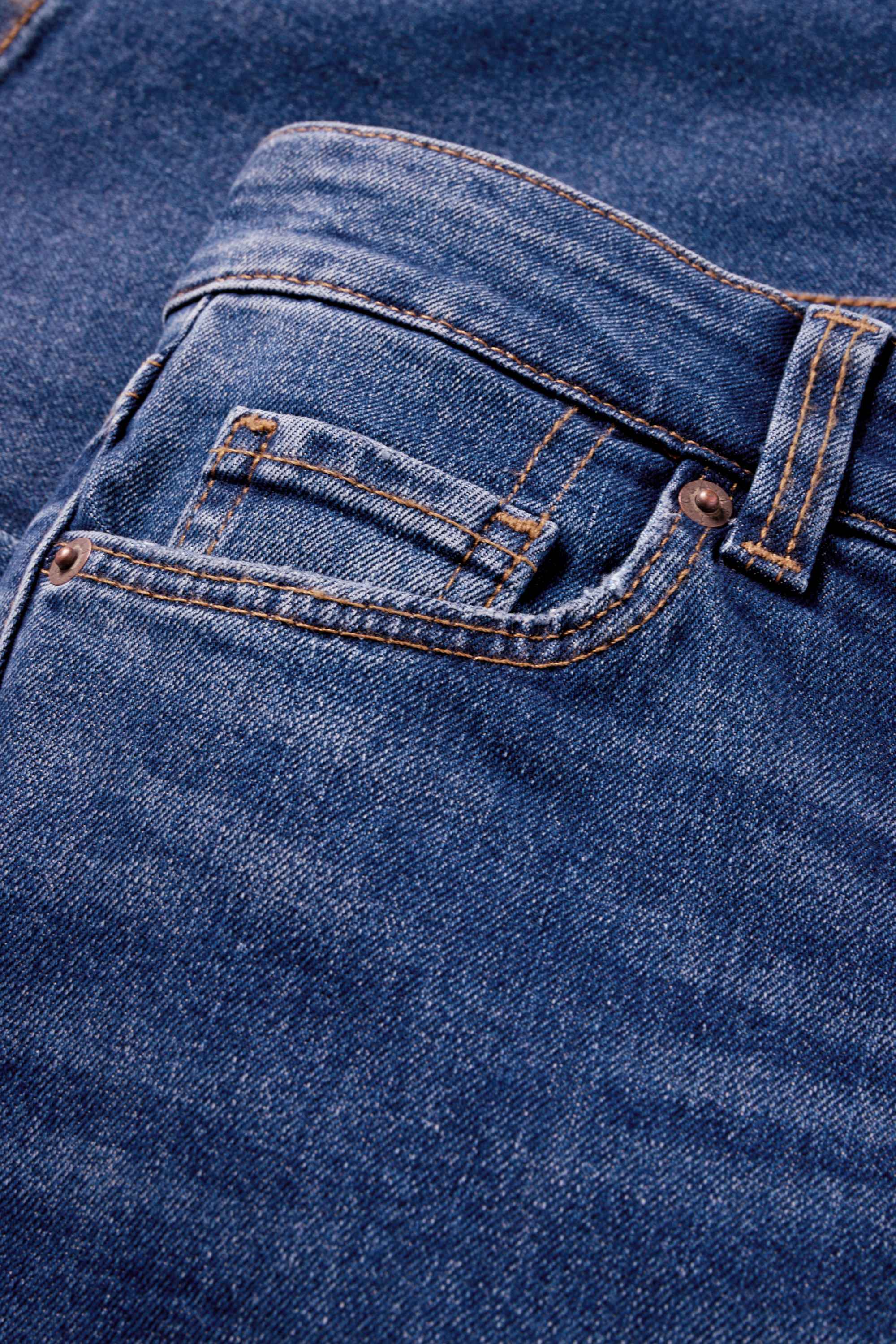 Bootcut jeans - low-rise waist blue denim