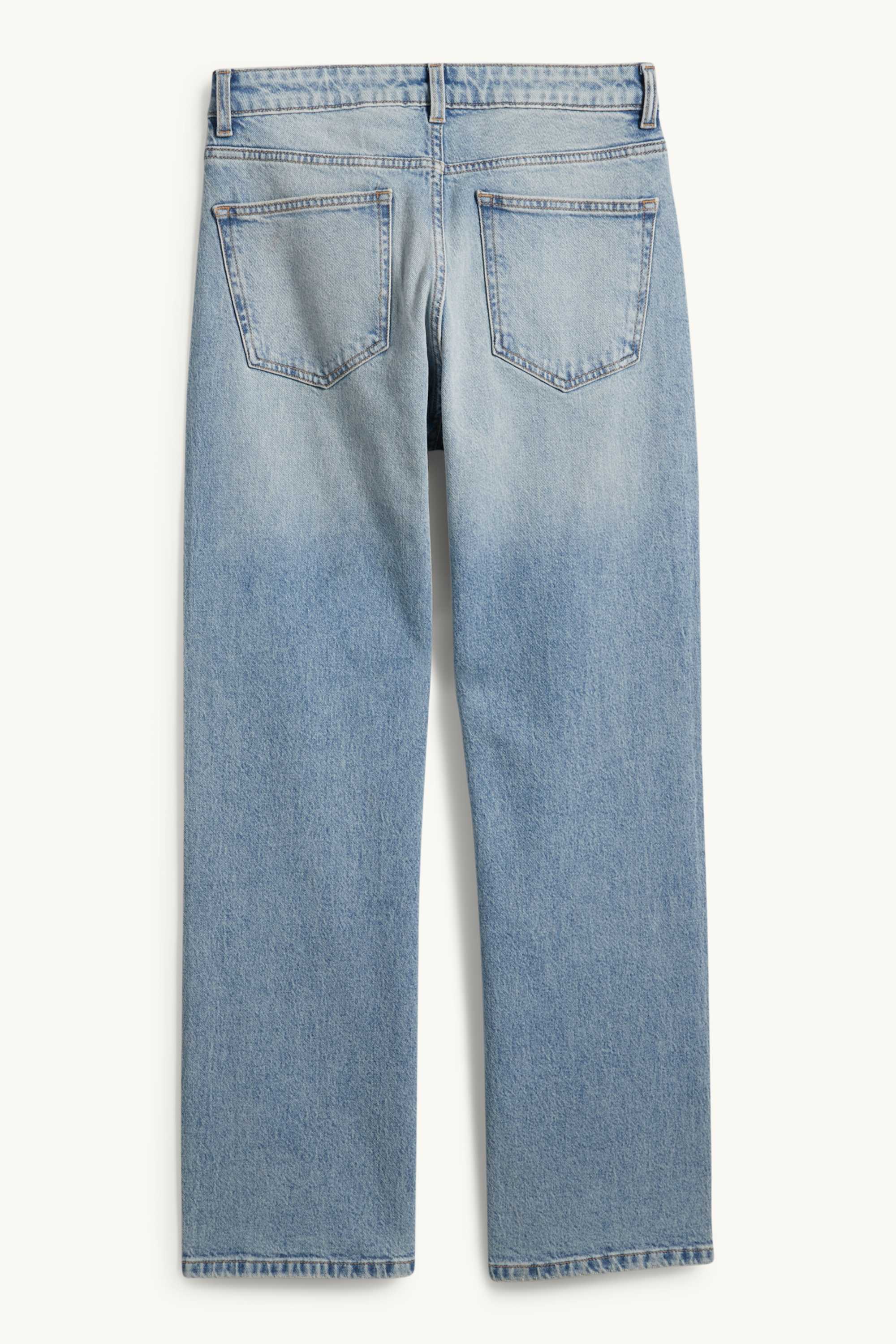 Baggy jeans - mid-rise waist denim-light blue (5)