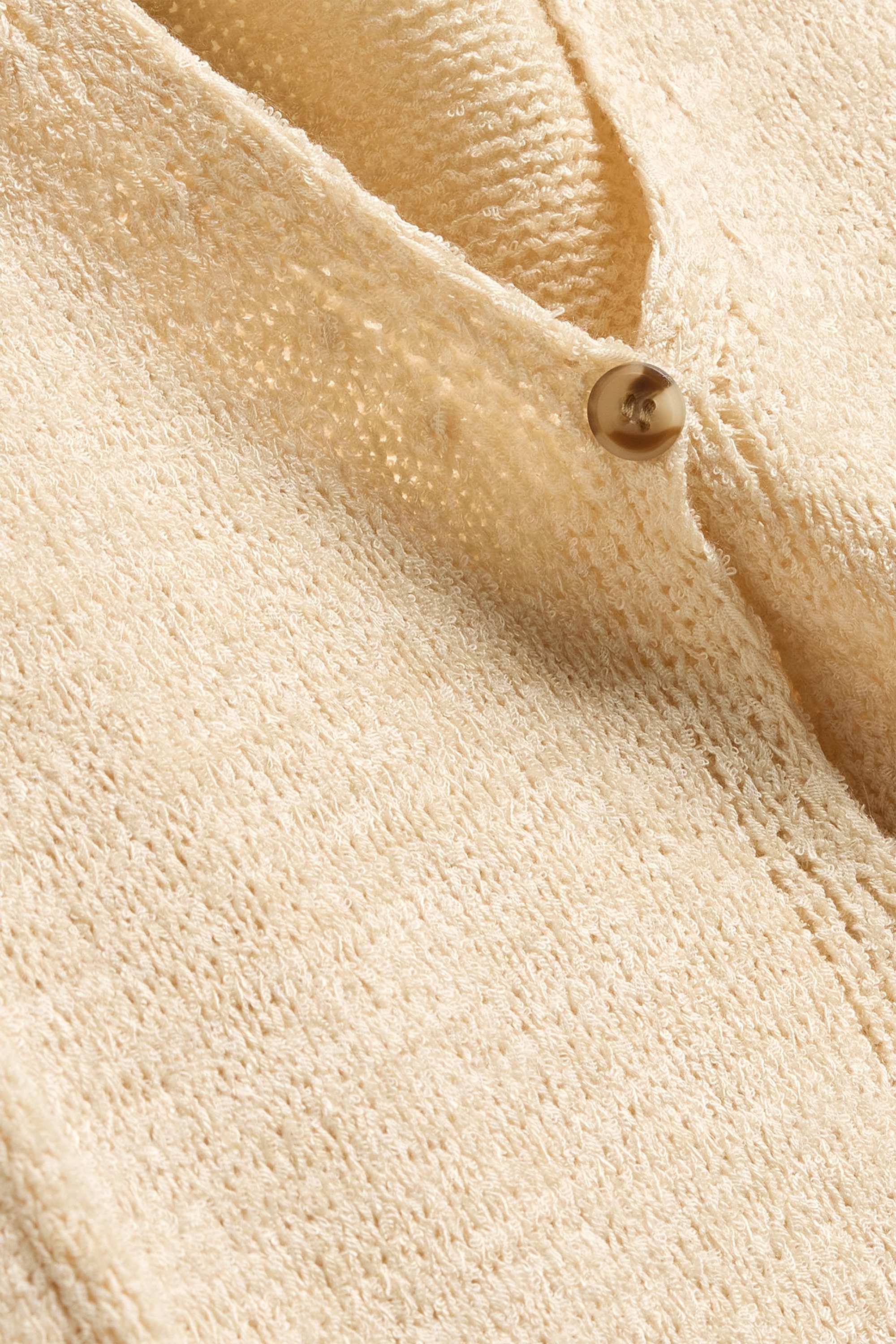 Knitted waistcoat - skinny rib light beige