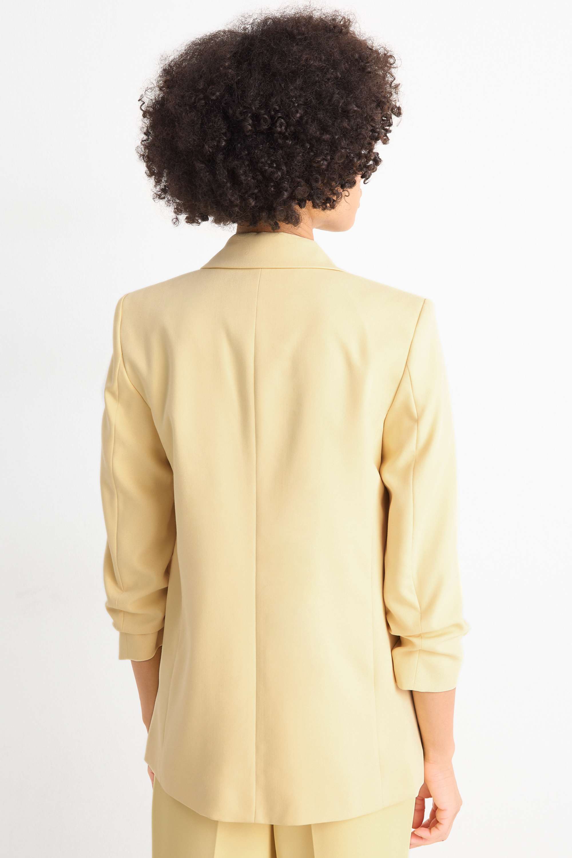 Business blazer - regular fit light yellow