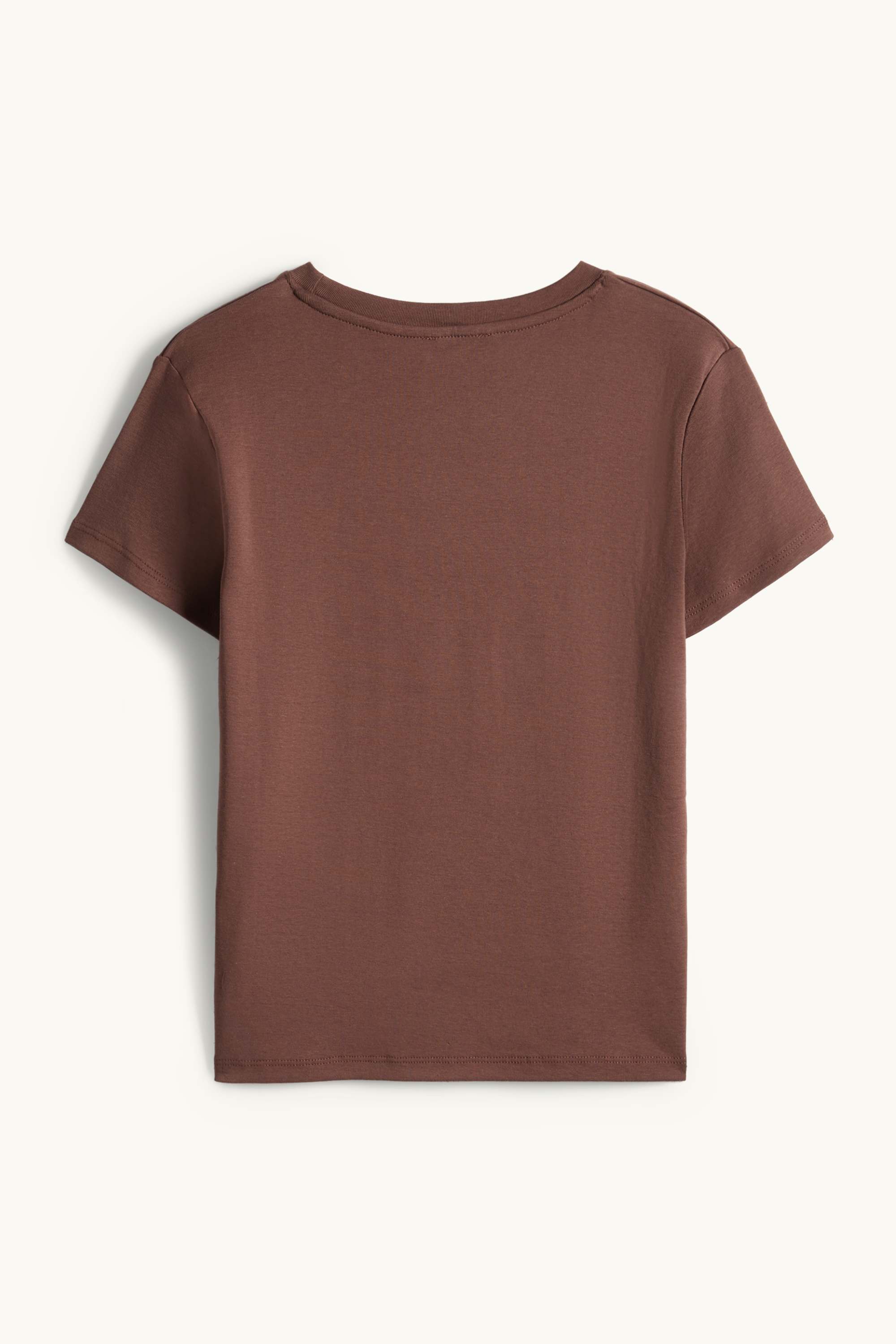 T-shirt - slim fit dark brown