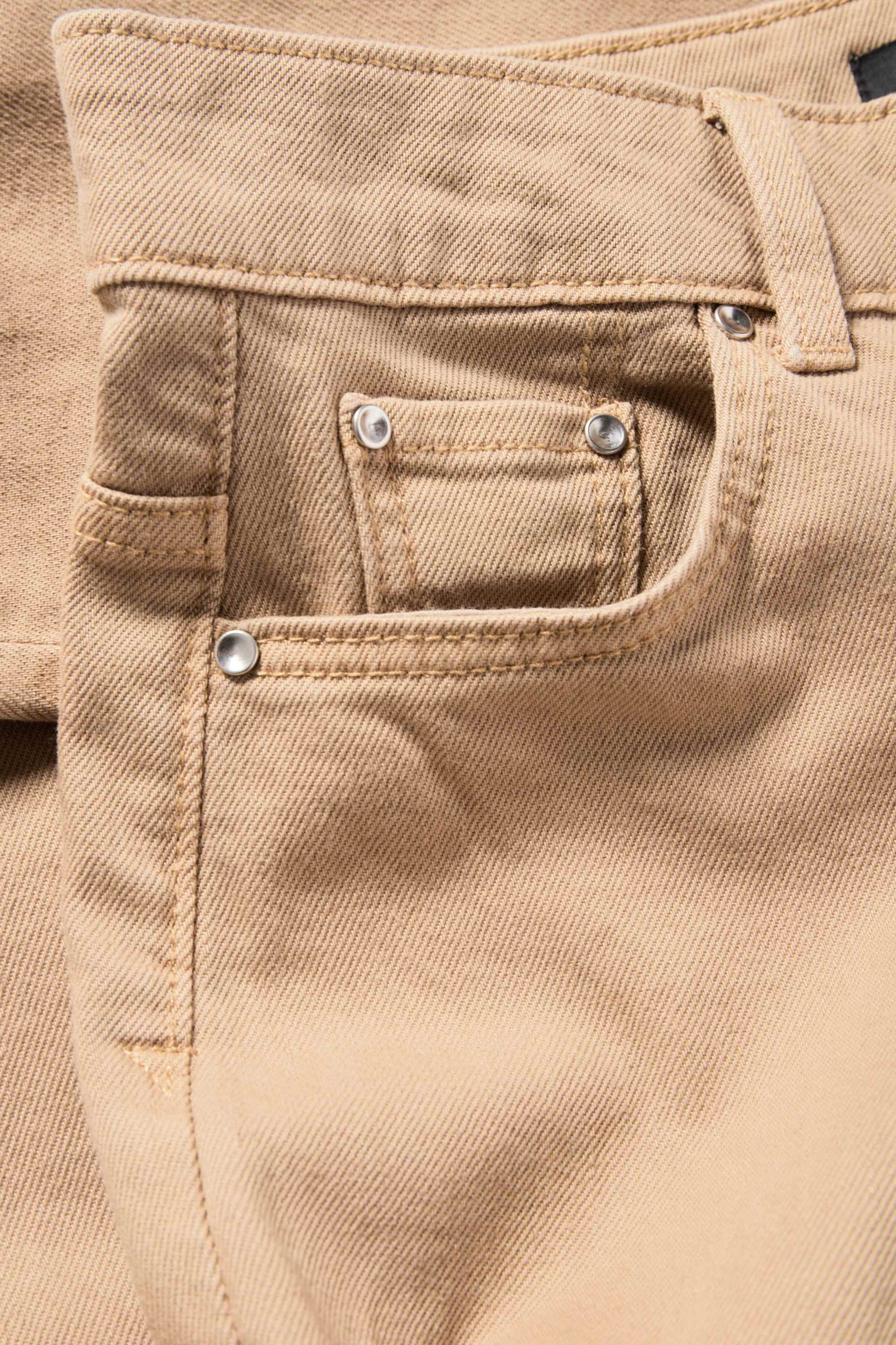 Cloth trousers - high waist - wide leg taupe