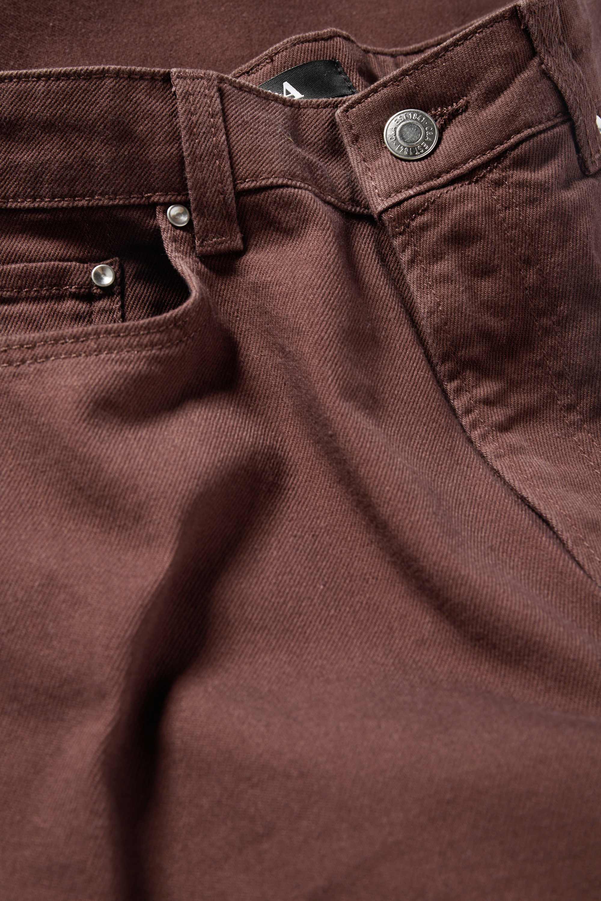 Cloth trousers - high waist - wide leg brown
