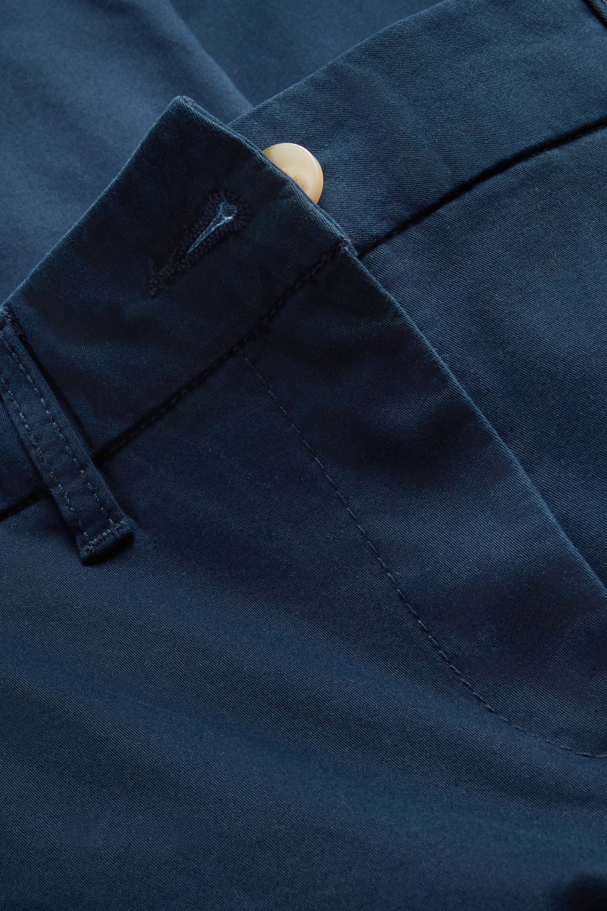 Cloth trousers - mid-rise waist - tapered fit dark blue