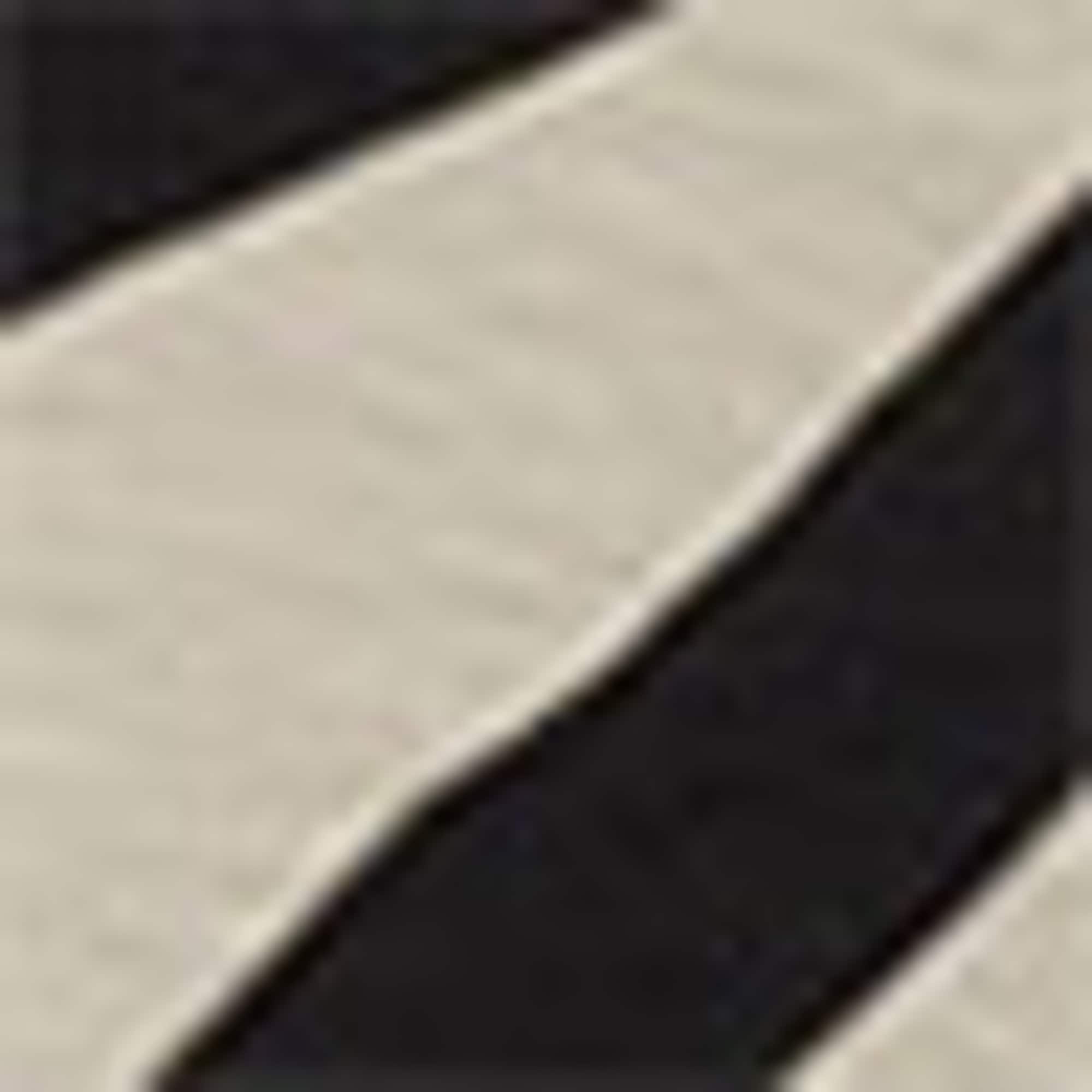 Cloth trousers - high waist - wide leg - patterned black / white