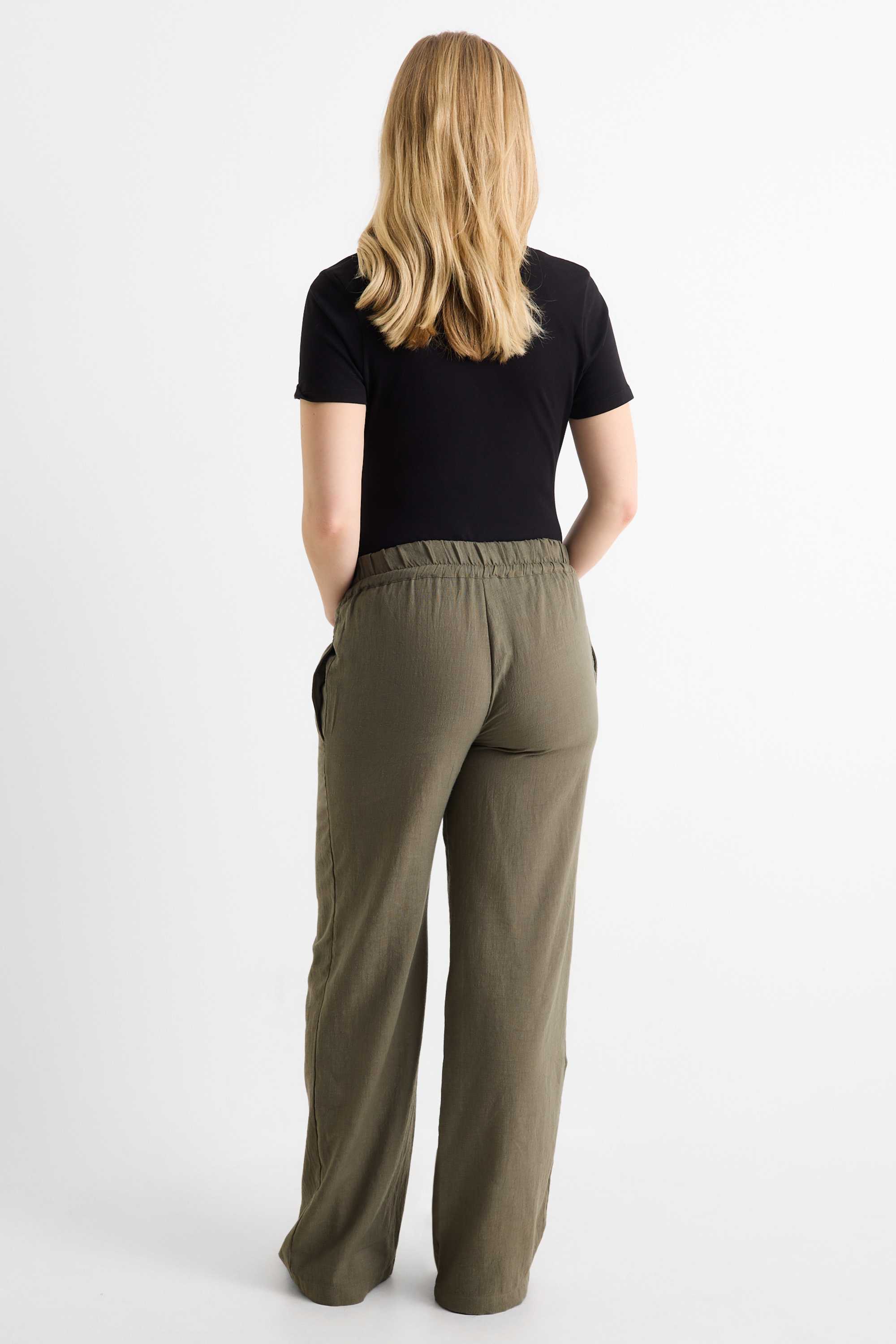 Maternity trousers green