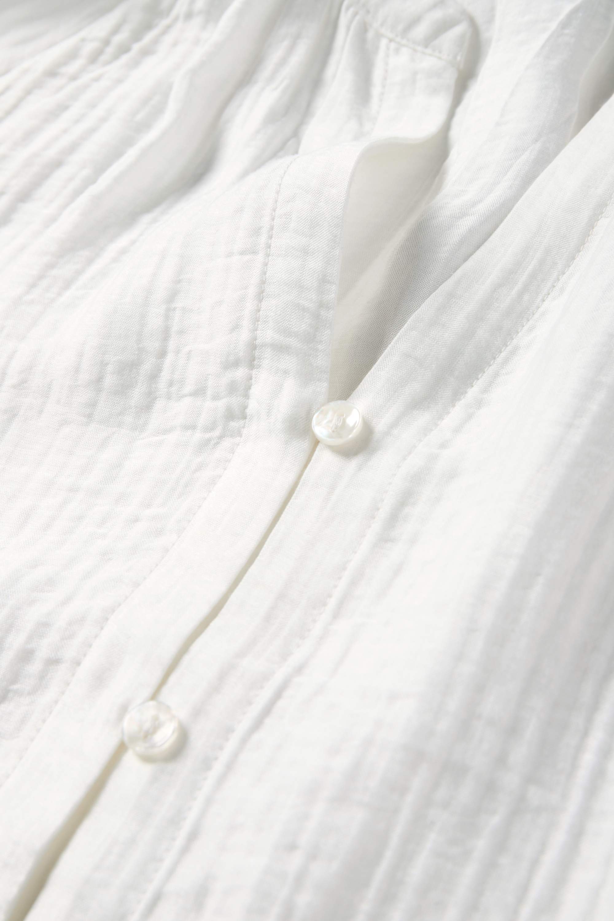 V-neck blouse white