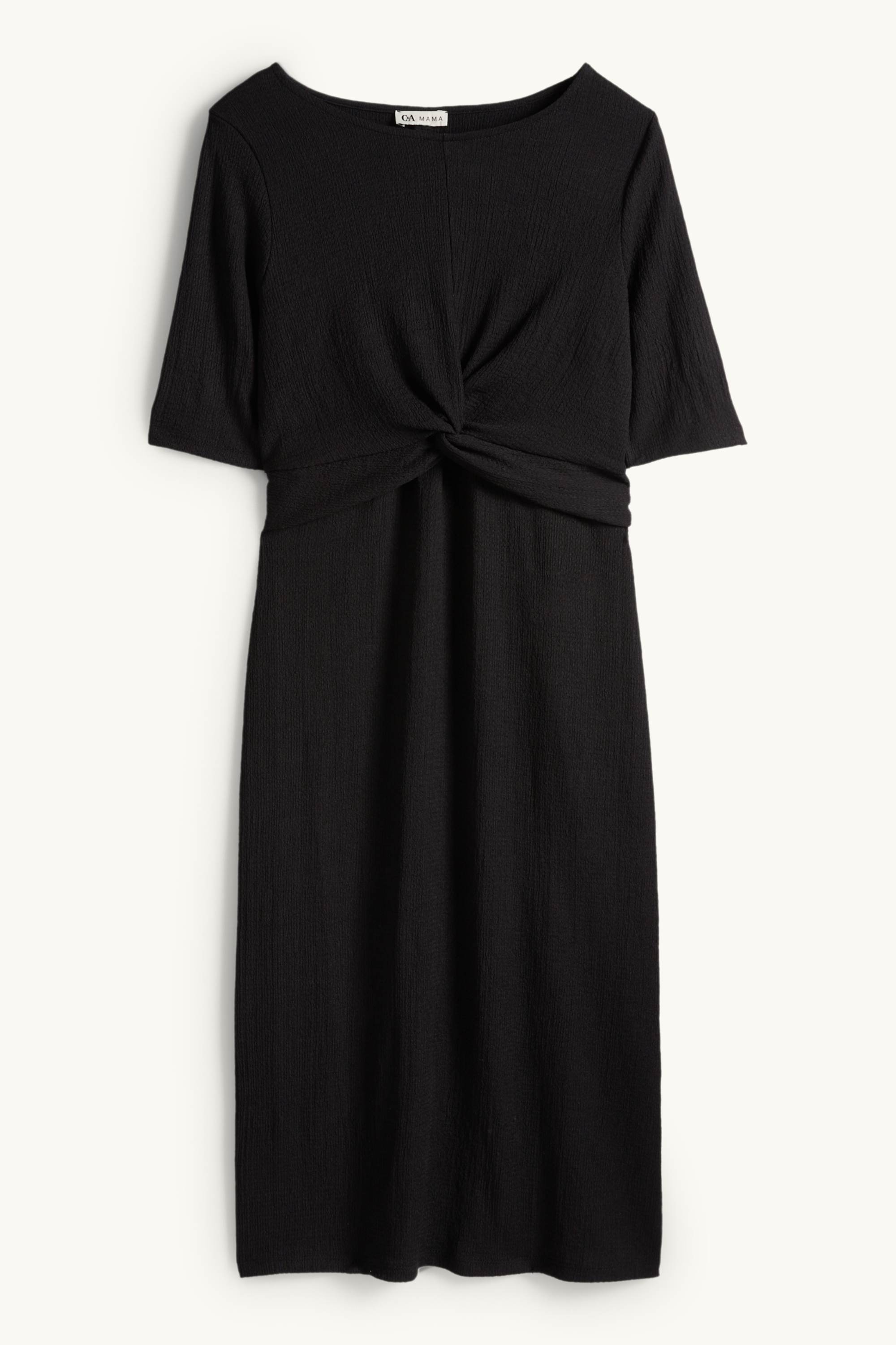 Maternity dress - textured black