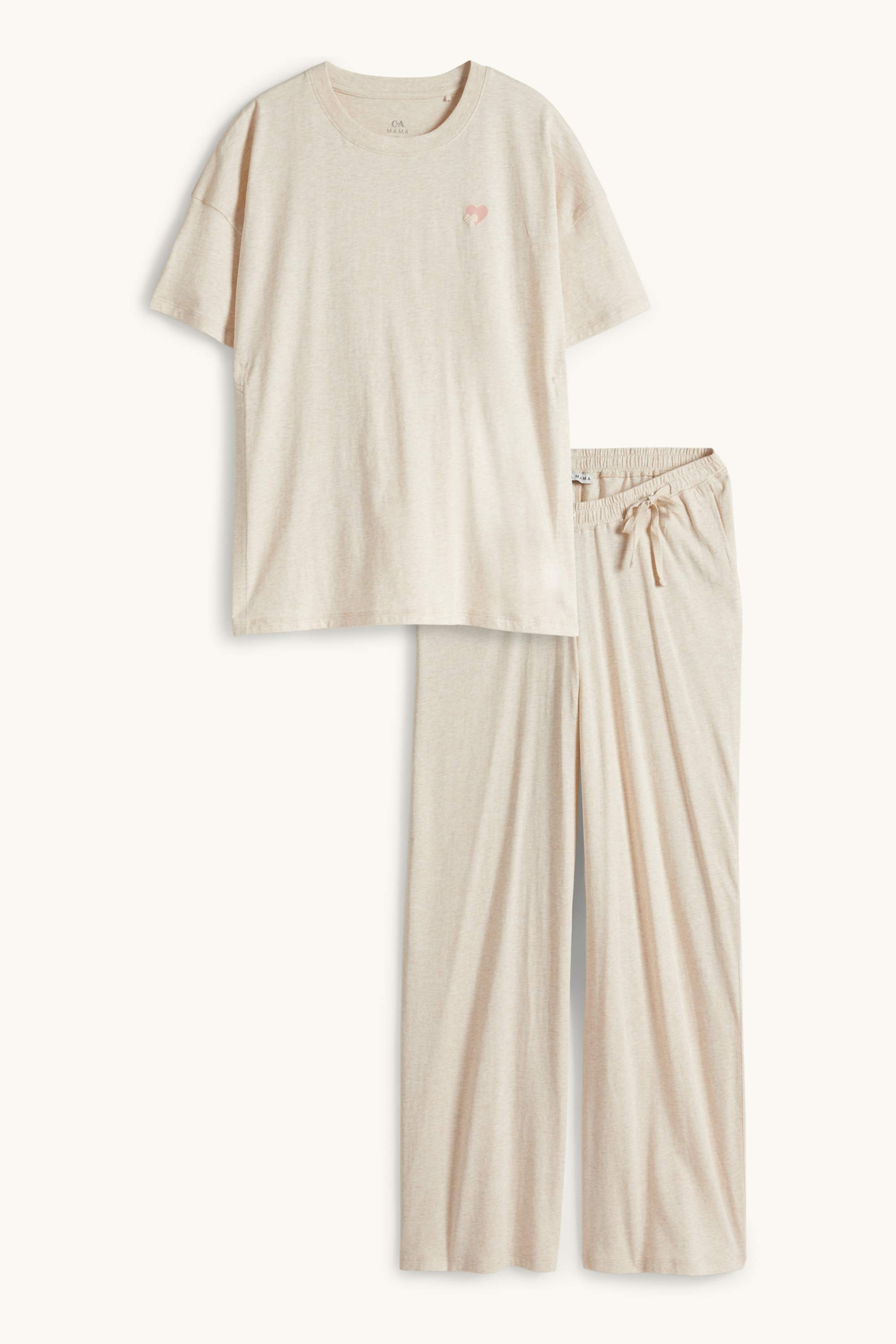 Nursing pyjamas light beige