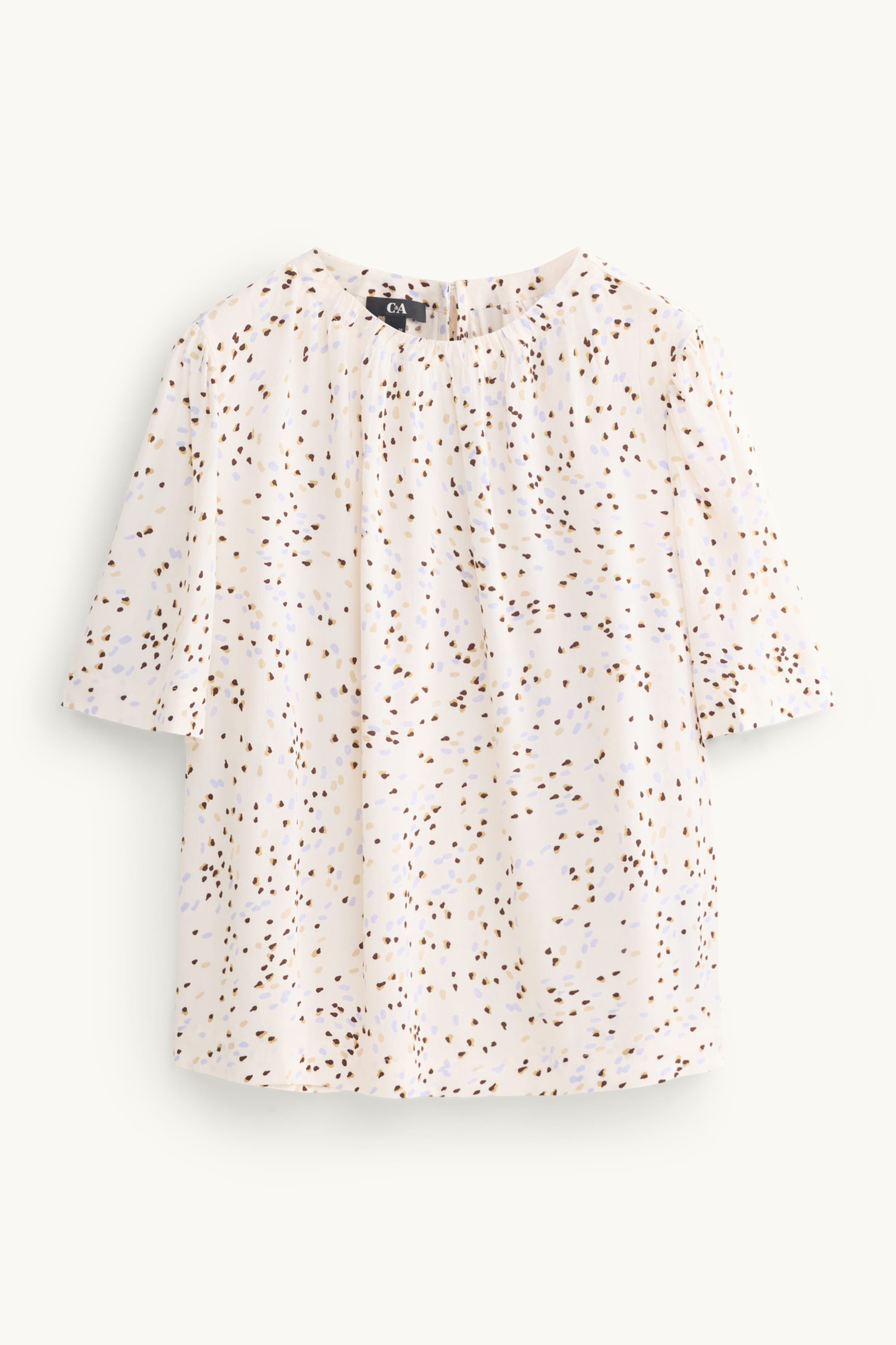 Blouse - polka dot cremewhite