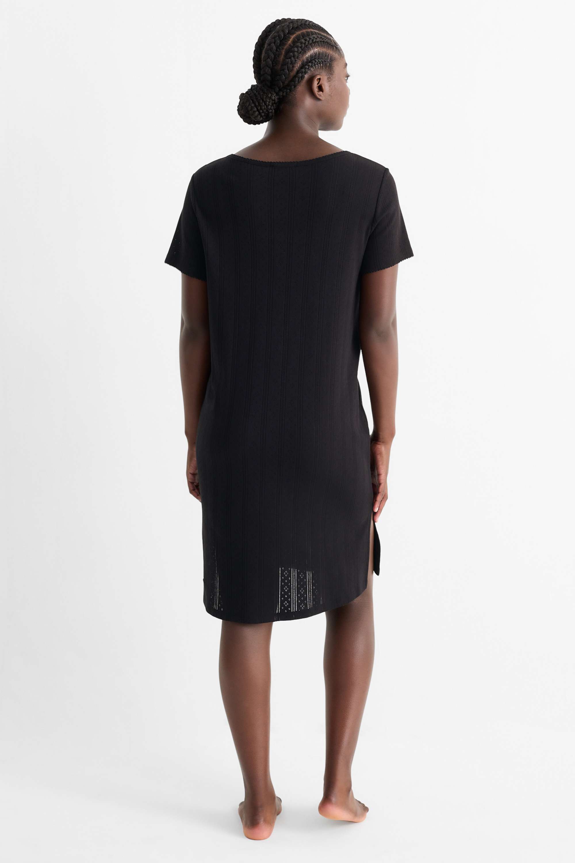 Nursing nightdress black