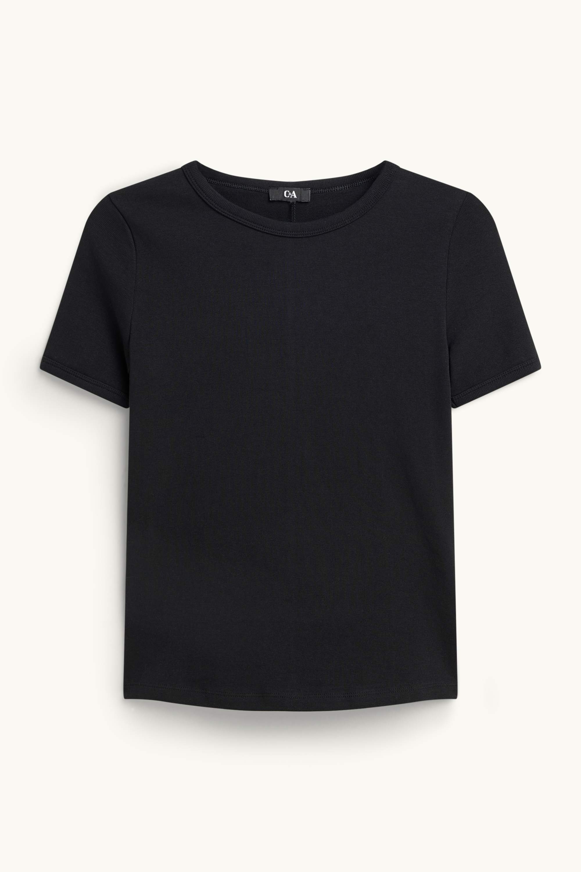 T-shirt - slim fit black