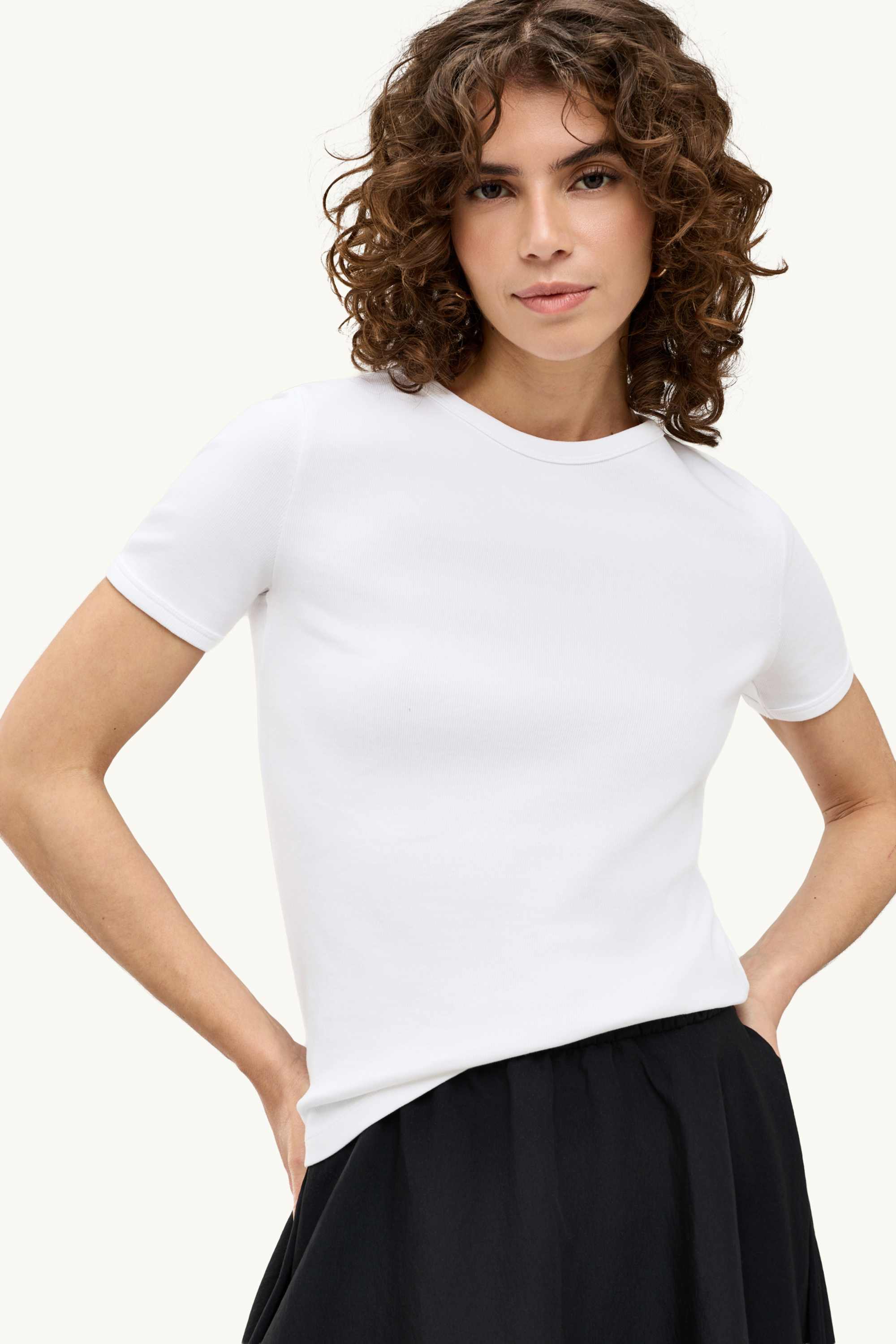 T-shirt - slim fit white