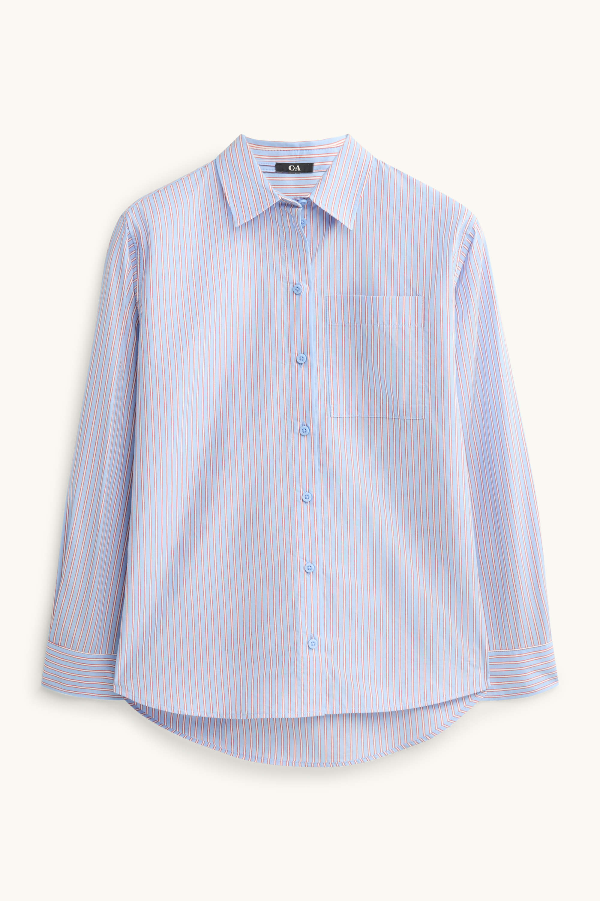 Blouse - striped light blue