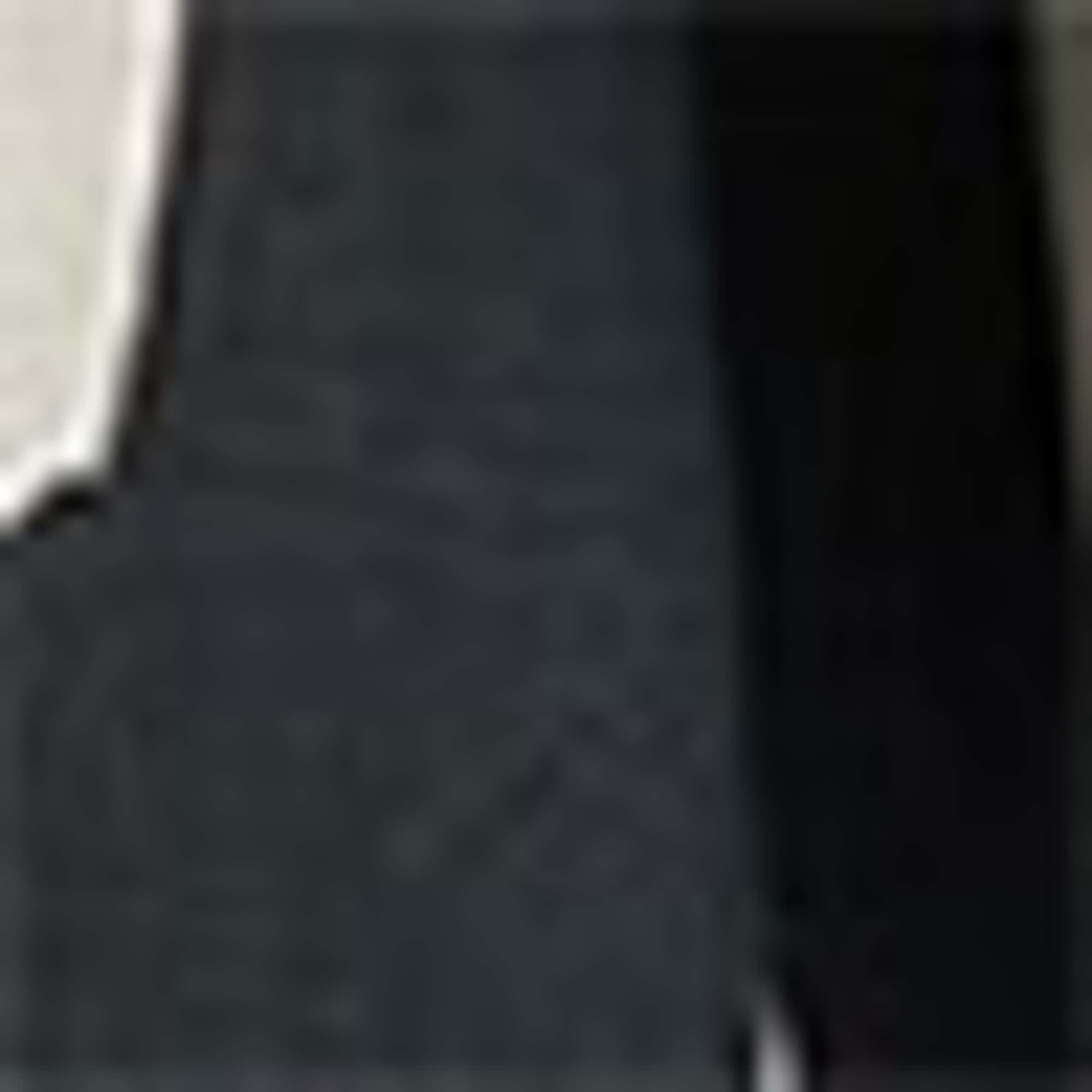 Skirt with belt - linen blend - patterned black / white