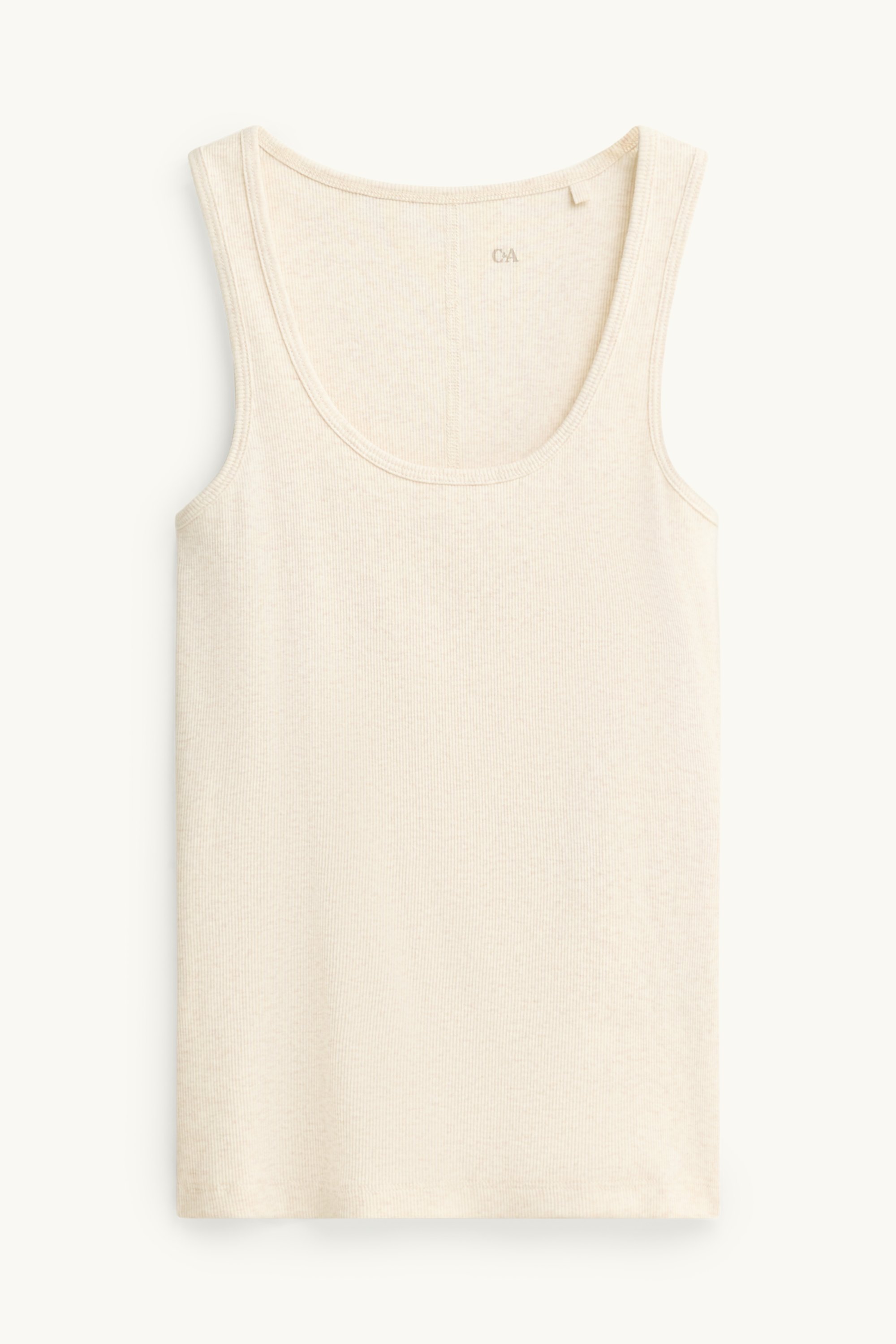 Top - ribbed creme