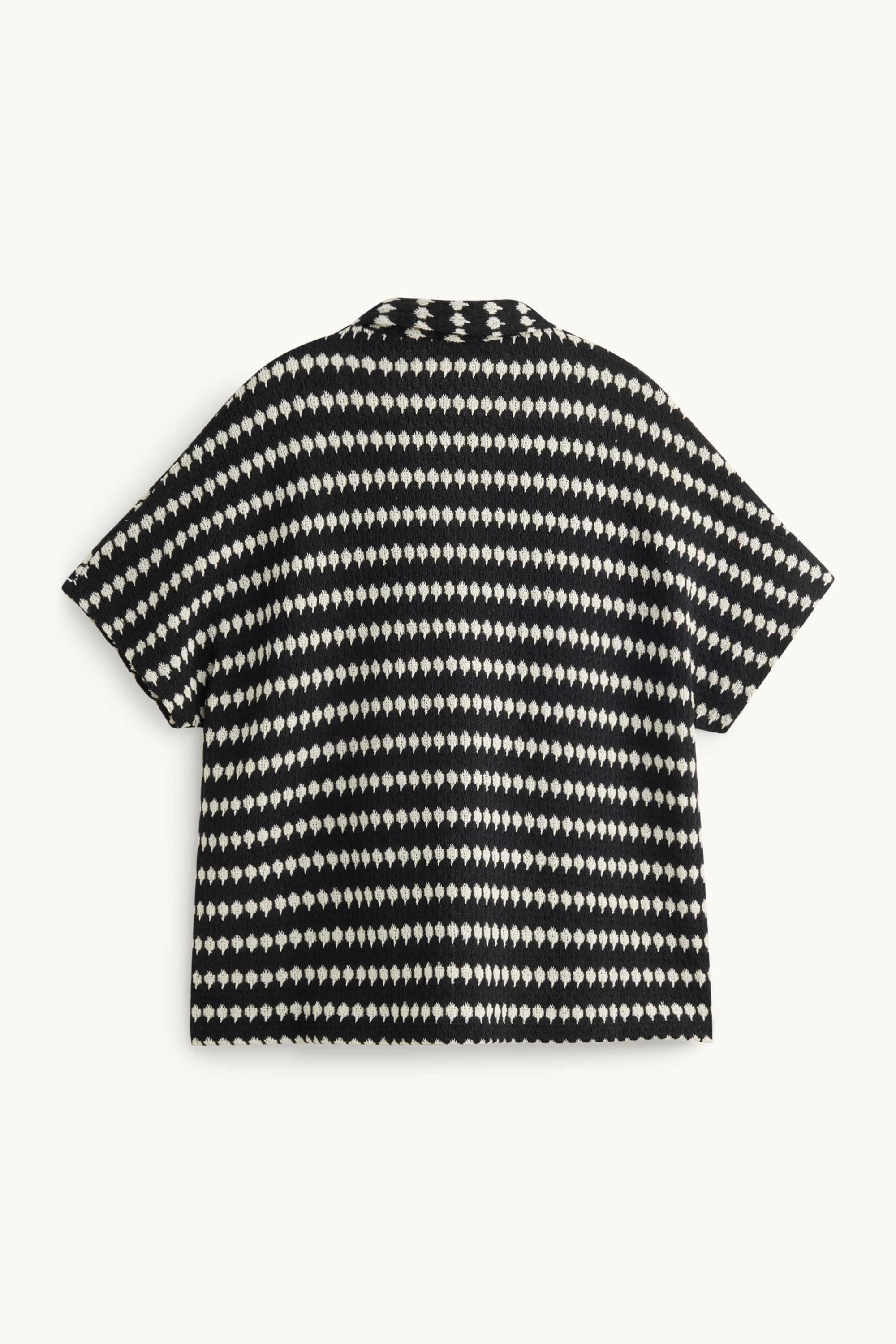 Cardigan - striped black / white