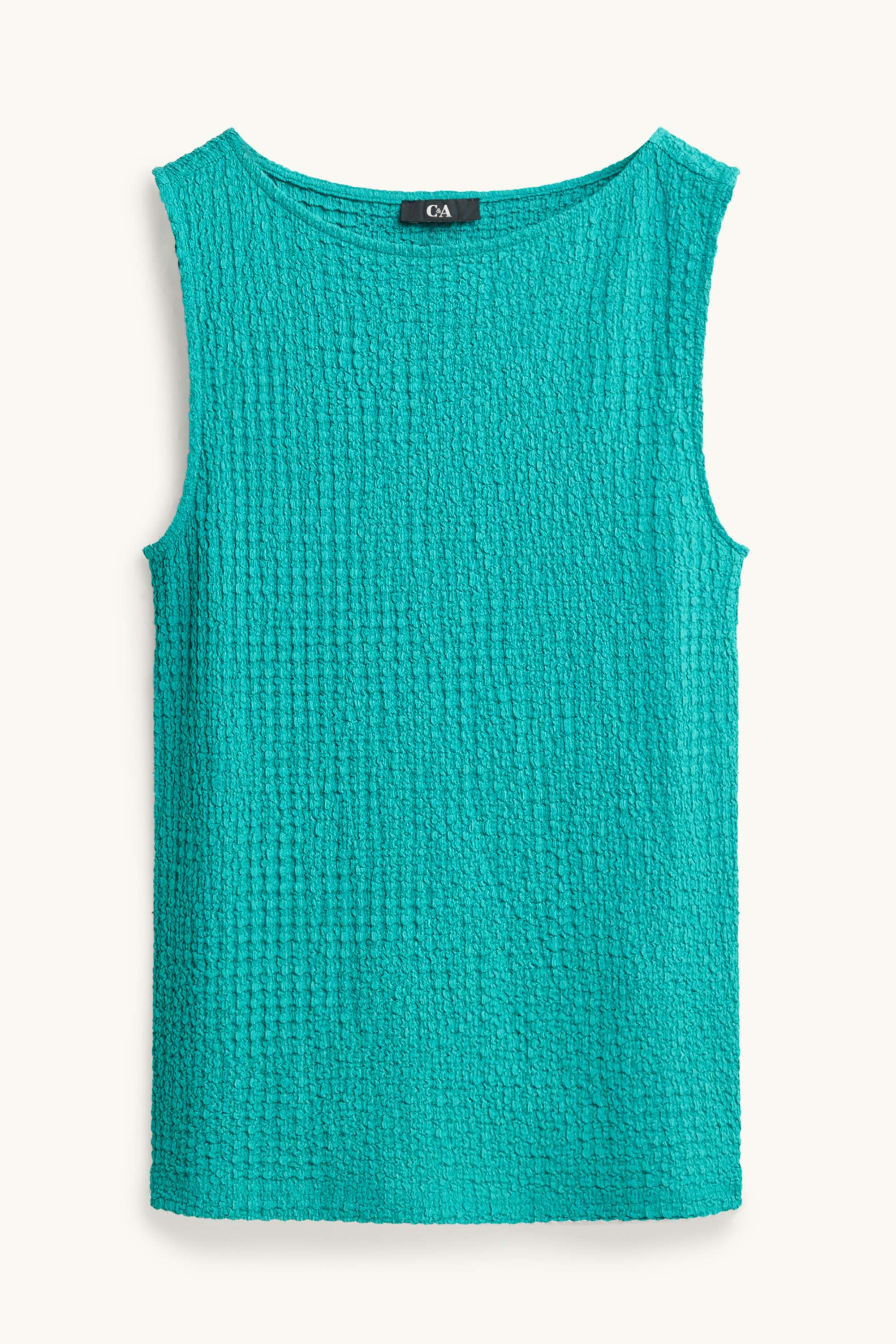 Top - textured green