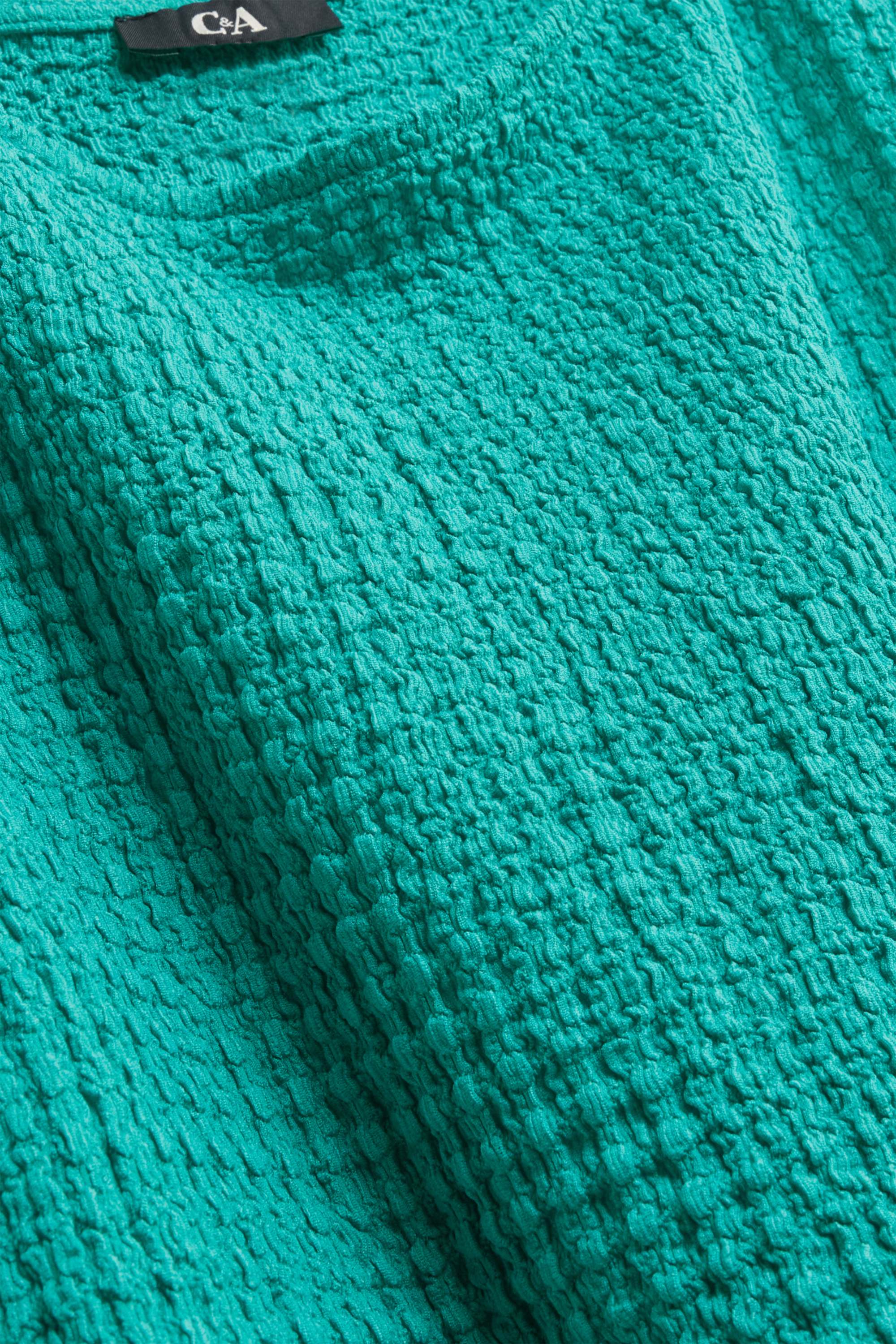 Top - textured green