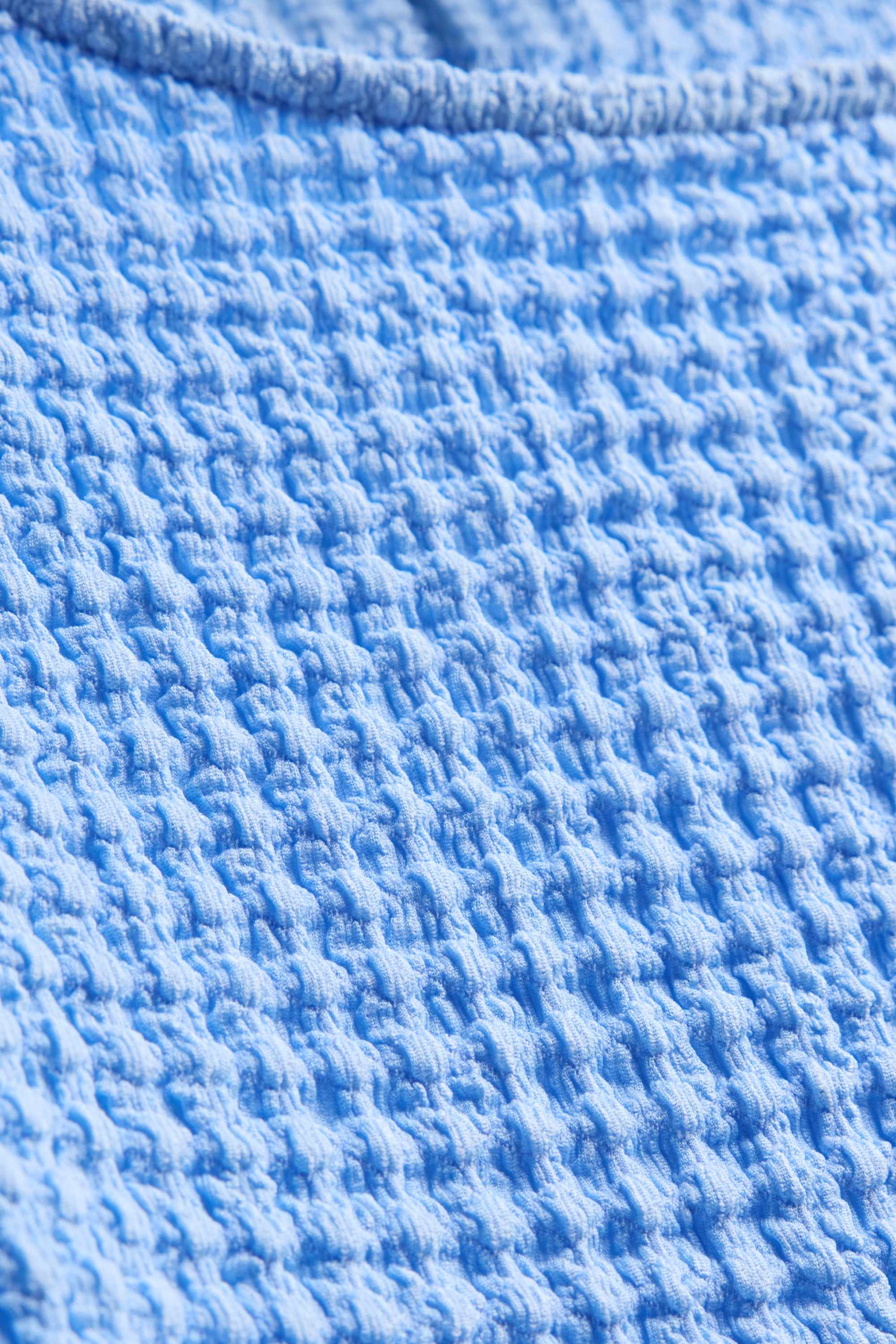 Top - textured blue