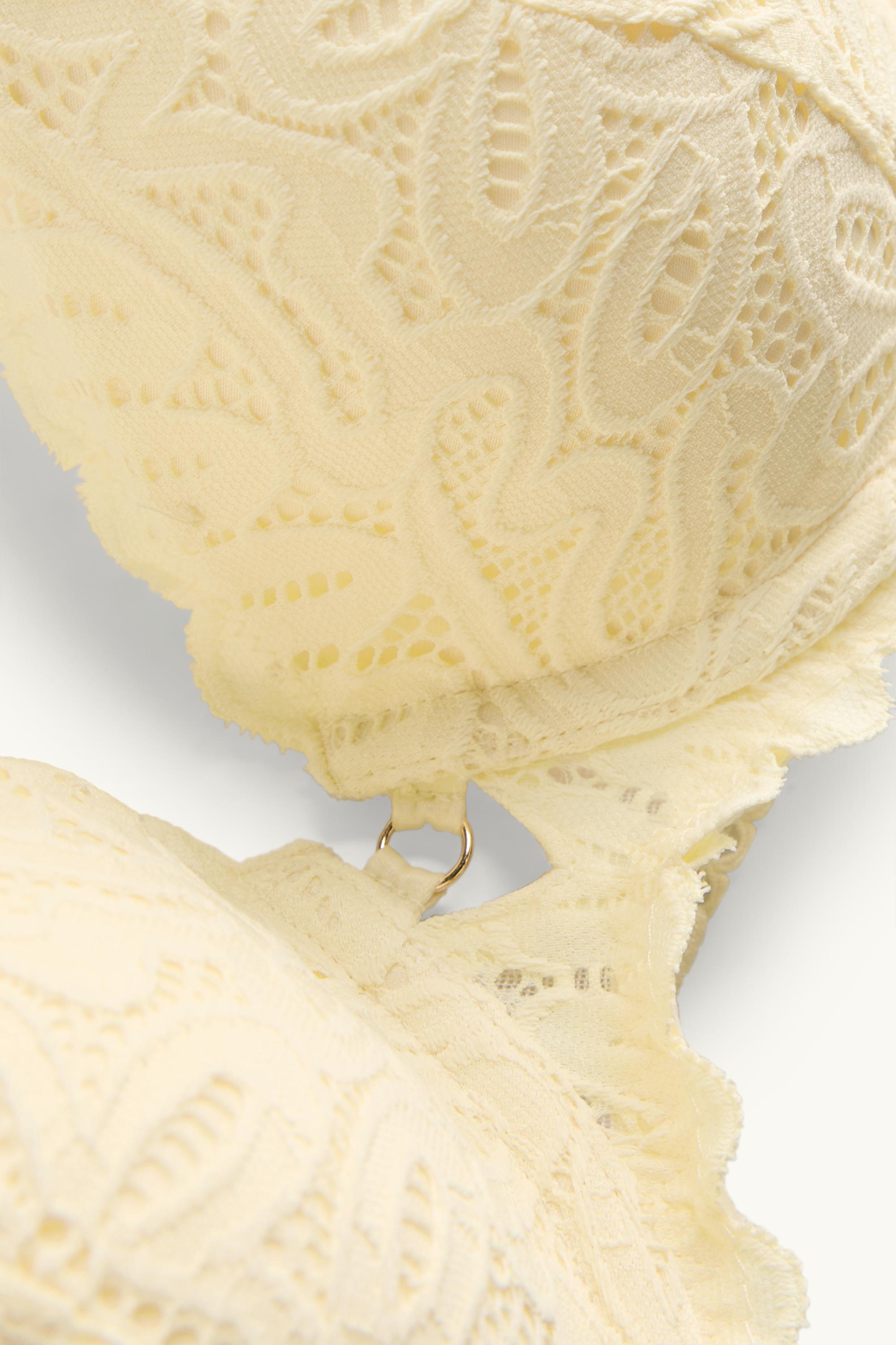 Underwire bra - PLUNGE - padded light yellow